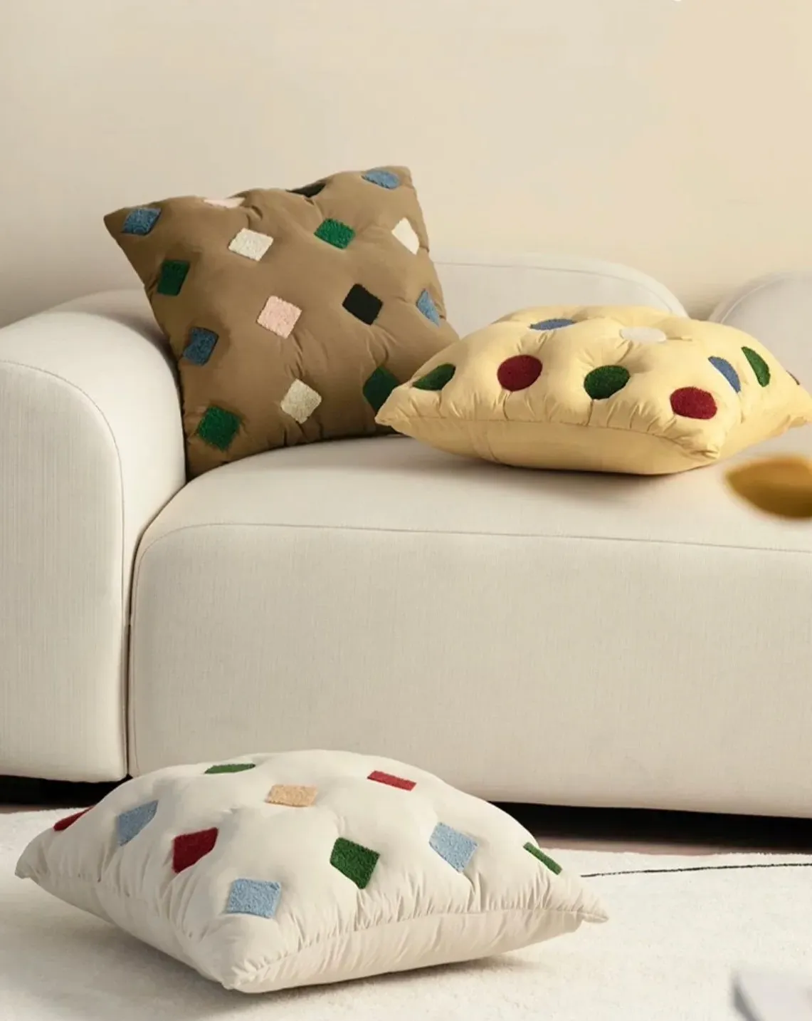 Cookies Print Puffy Throw Pillow product