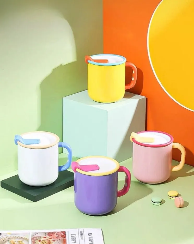 Dopamine Vacuum Insulated Coffee Mug with Lid & Handle product