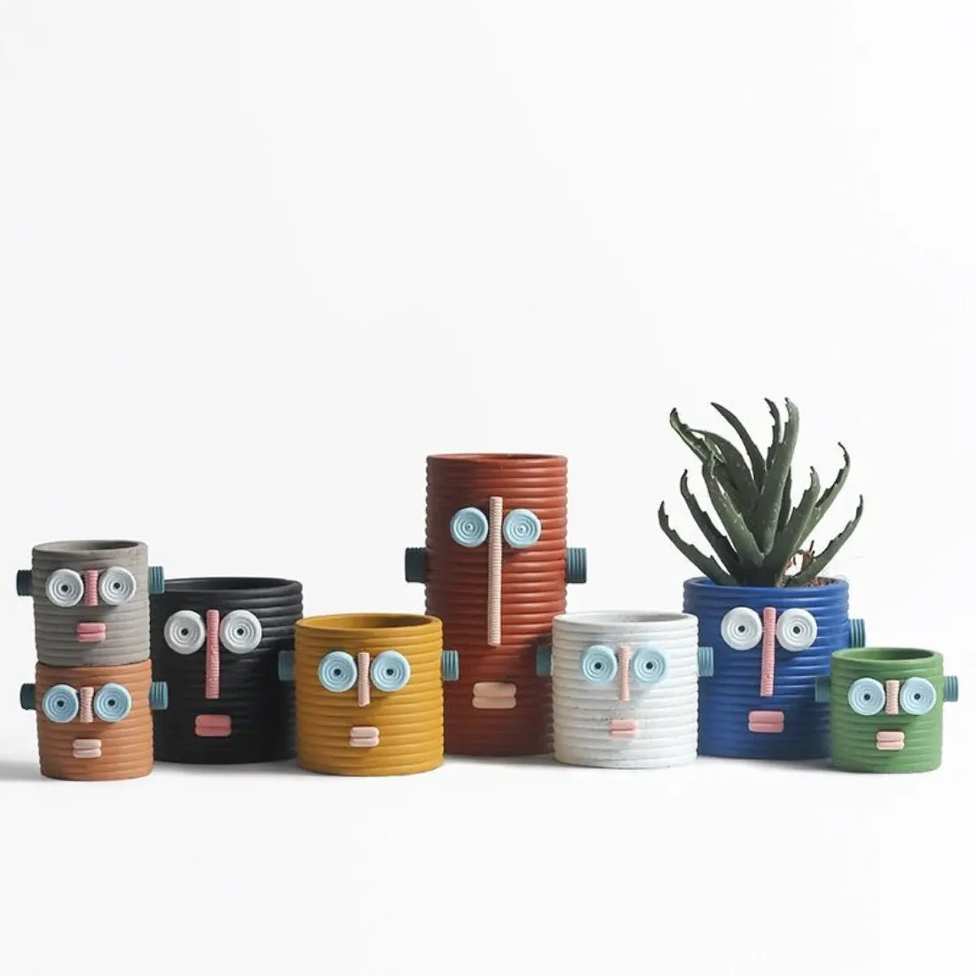 Dummy Robot Handmade Ceramic Plant Pot - Indoor/Outdoor product