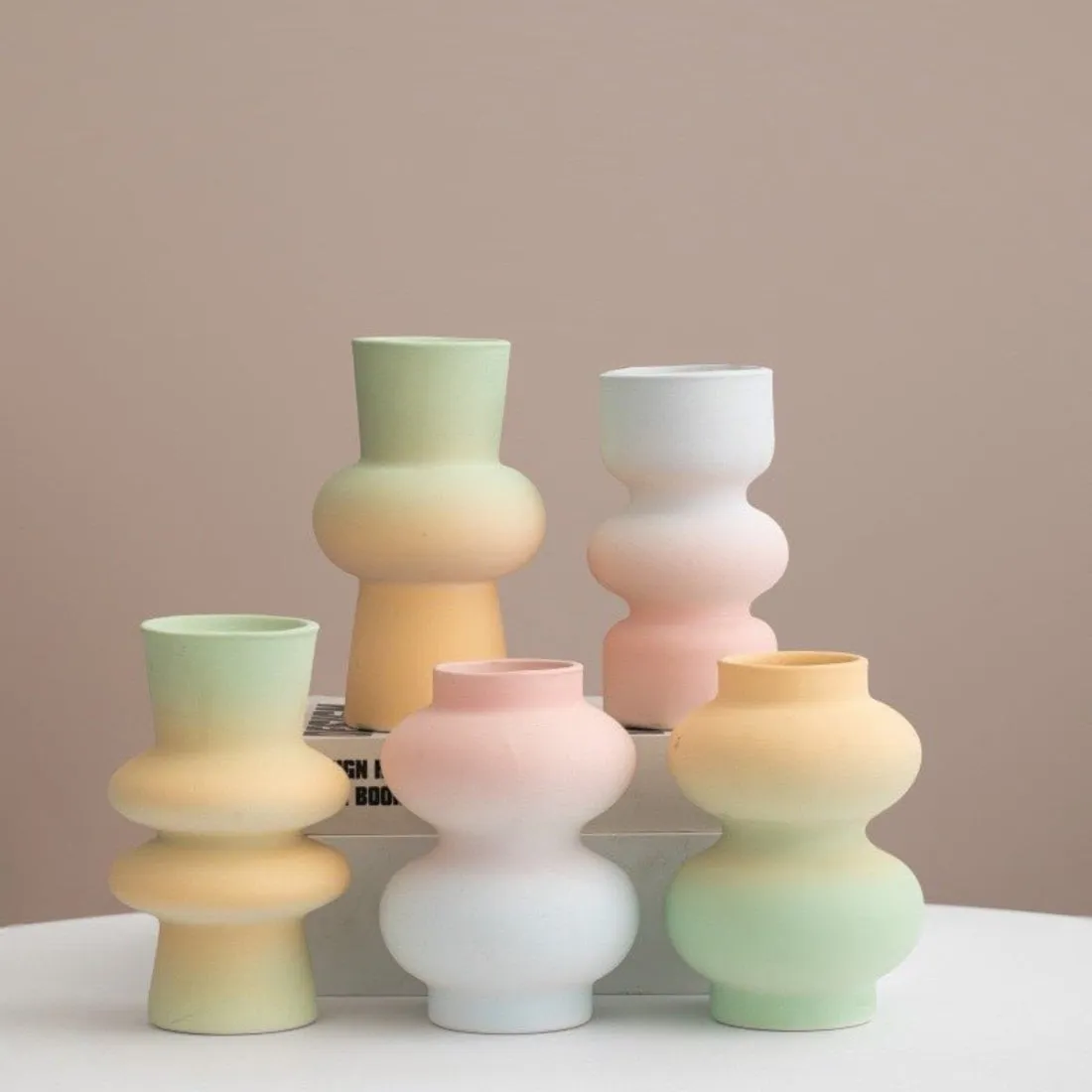 Handmade Geometric Flower Vase - Gradient, Ceramic product