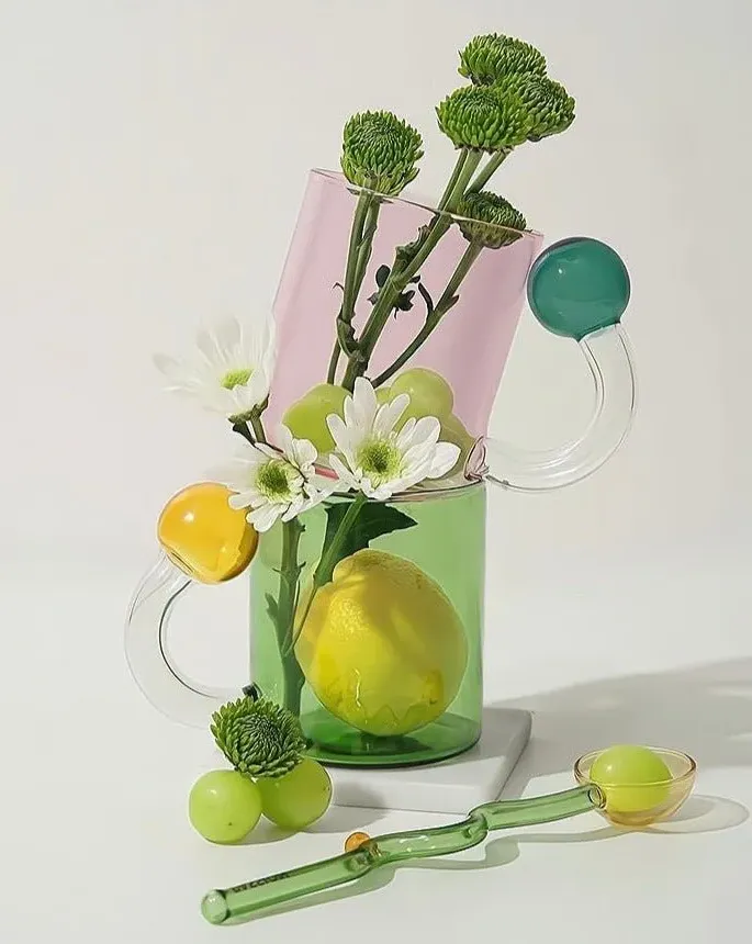 Lollipop Hand Blown Drinking Mug - Glass product