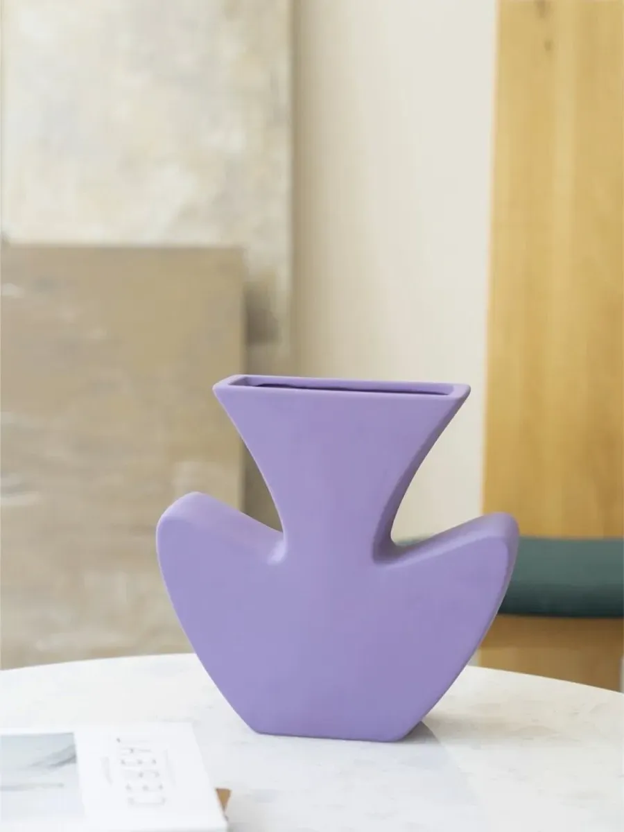 Memphis Ceramic Vase - Lavender product