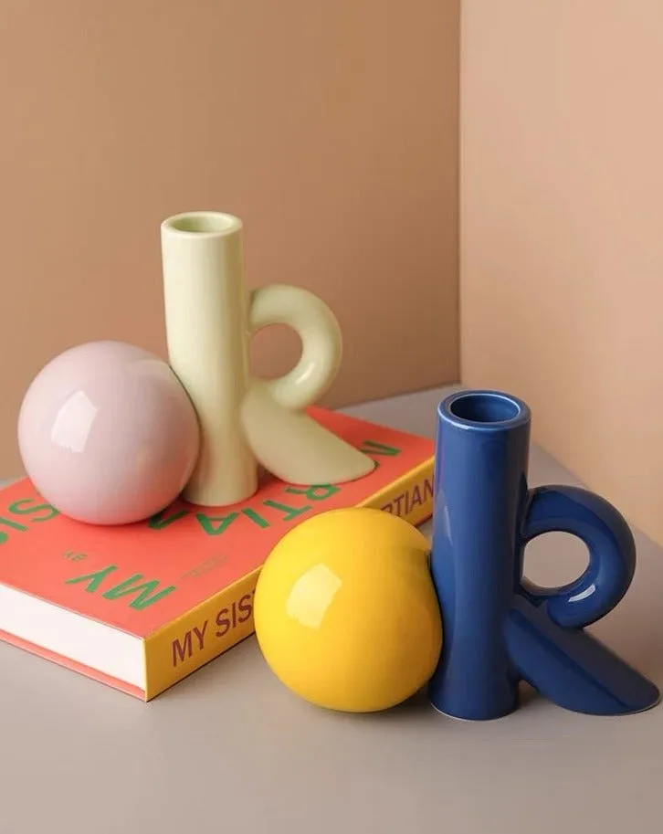 OK Ceramic Bud Vase - Handmade product