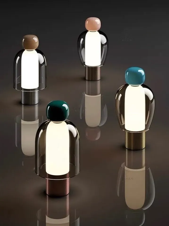 Portable Dimmable Table Lamp - Glass, Metal product