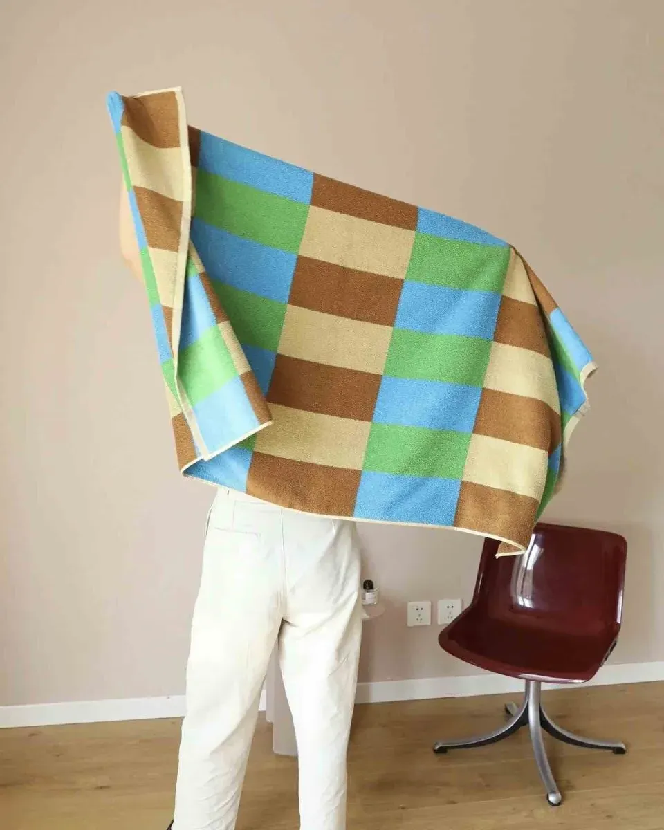 Rainbow Checkered Bath Towel - Organic Cotton product
