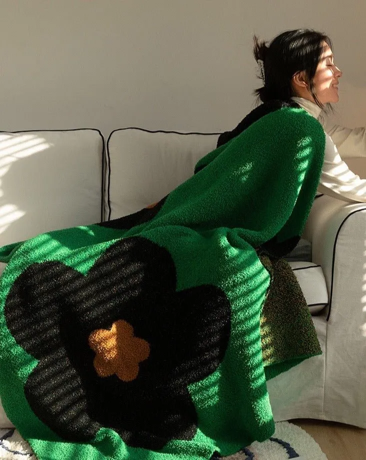 Sunflower Pattern Throw Blanket - Microfiber product