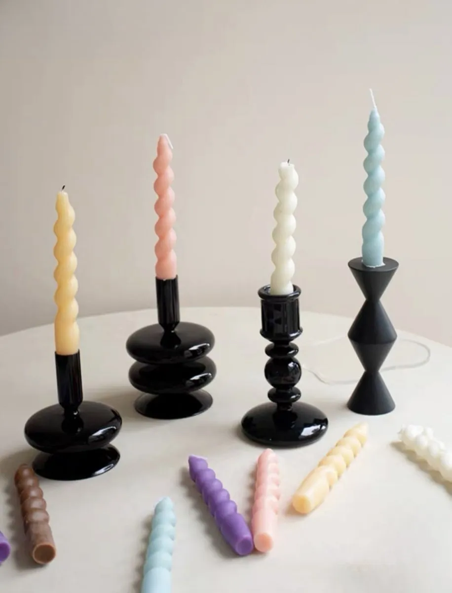 Twisty Decorative Candles Set of 7 - Soy Wax product