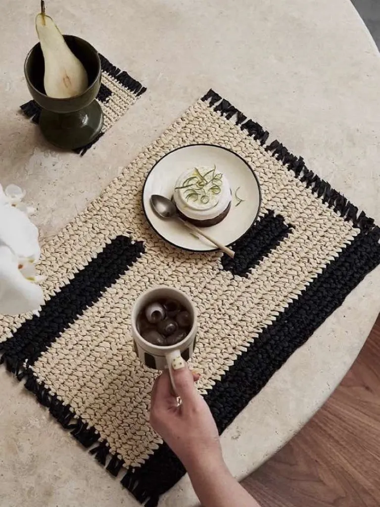 Woven Reed Placemat Set of 4 - Natural product