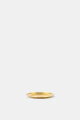Gilded Brass Round Candle Holder - Gold, Brass product
