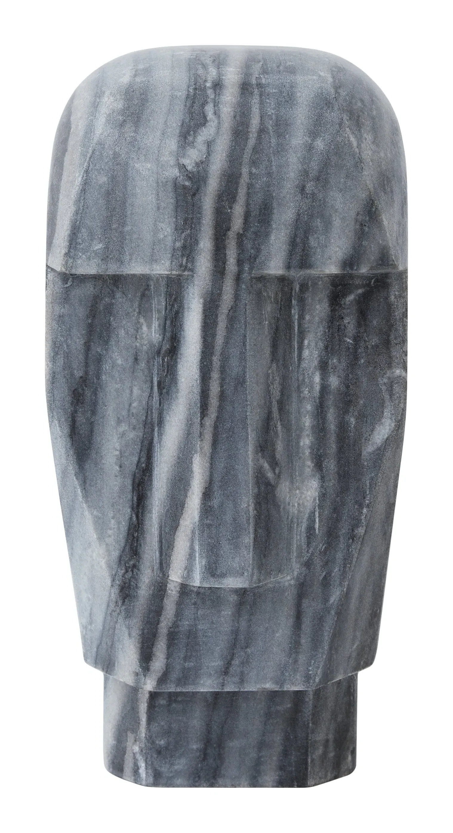 Abstract Bust Sculpture - Grey, Marble image