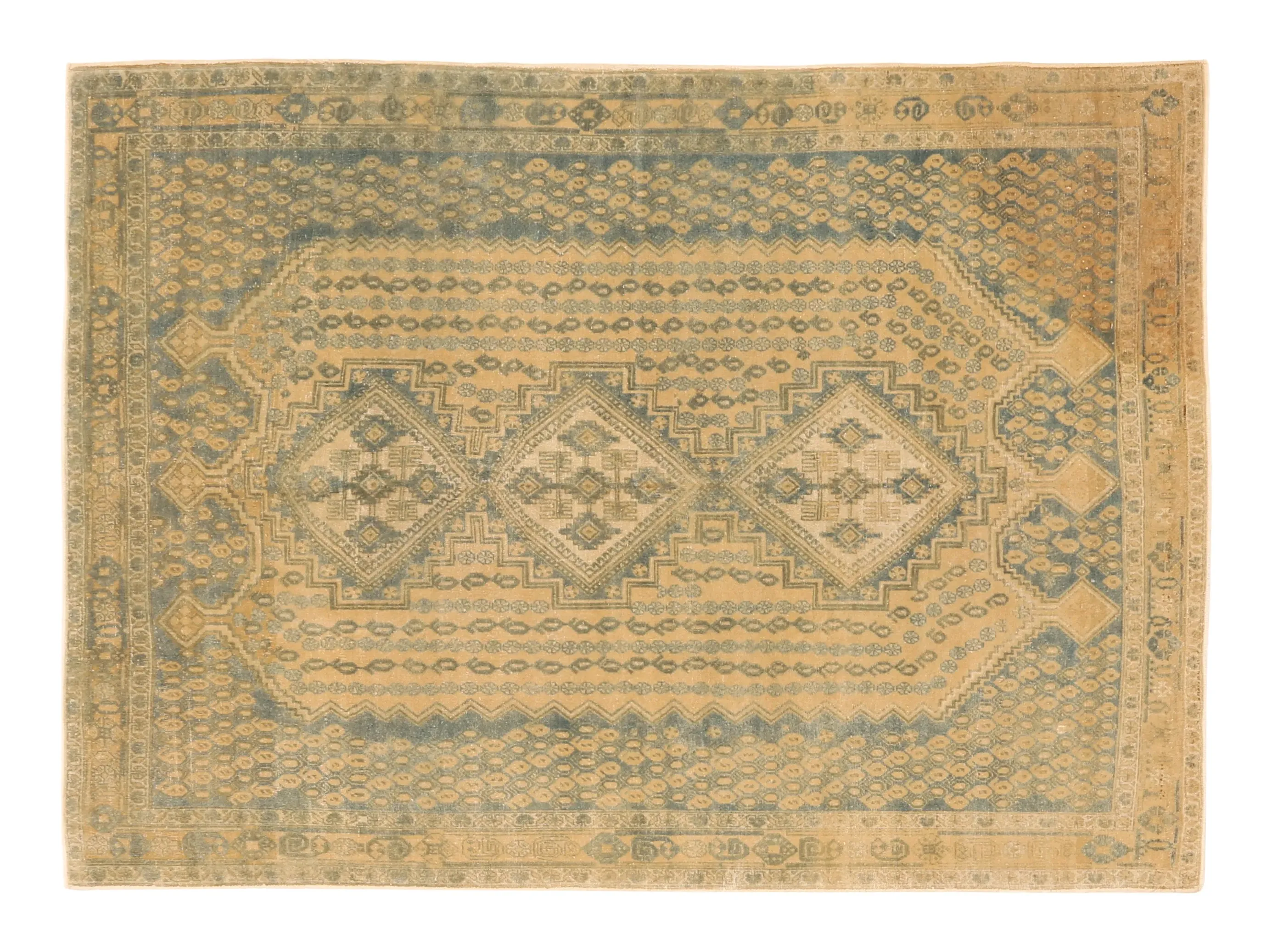 Afshar Hand Knotted Rug - Wool