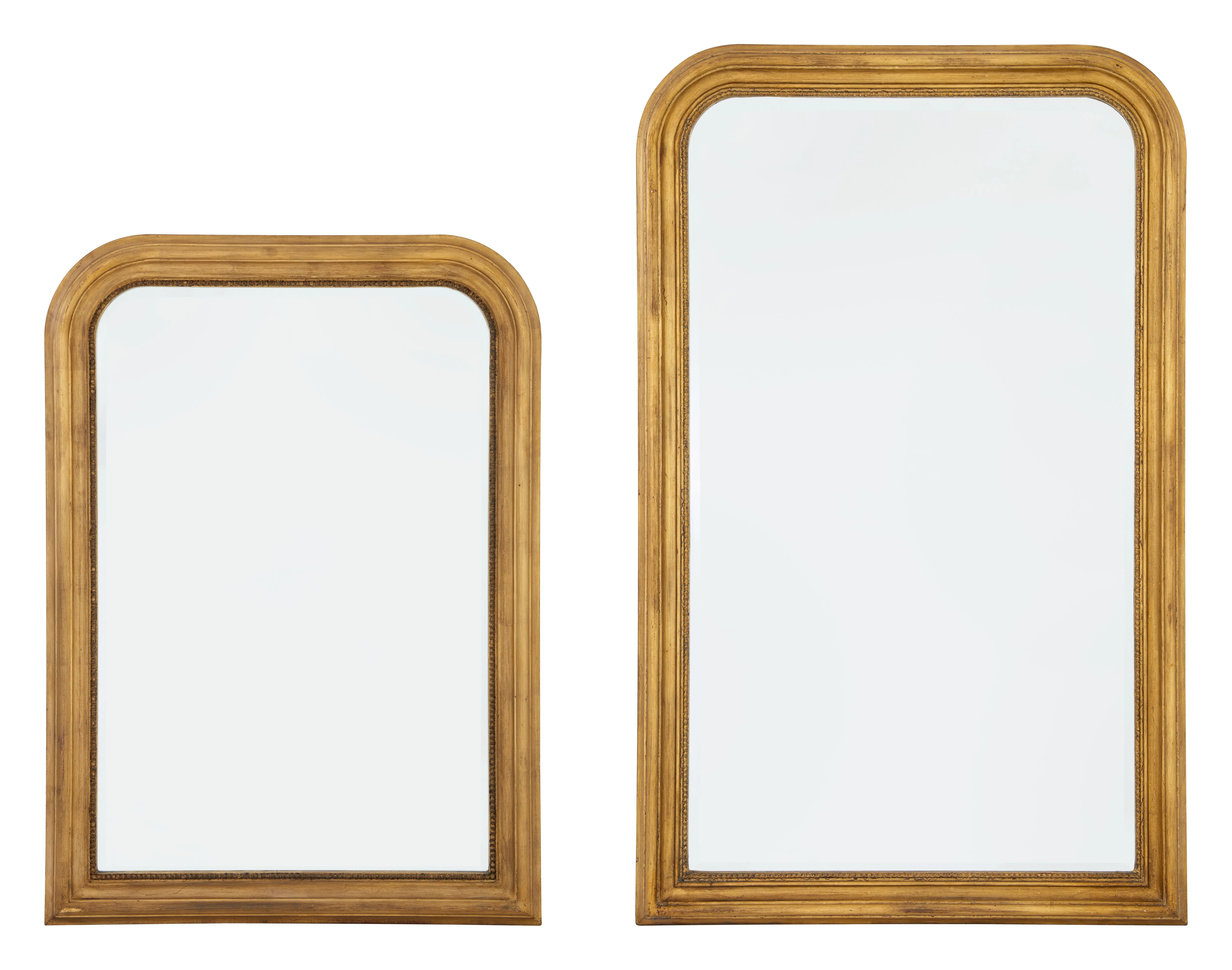 Albion Arched Mirror - Gilded, Pine Wood