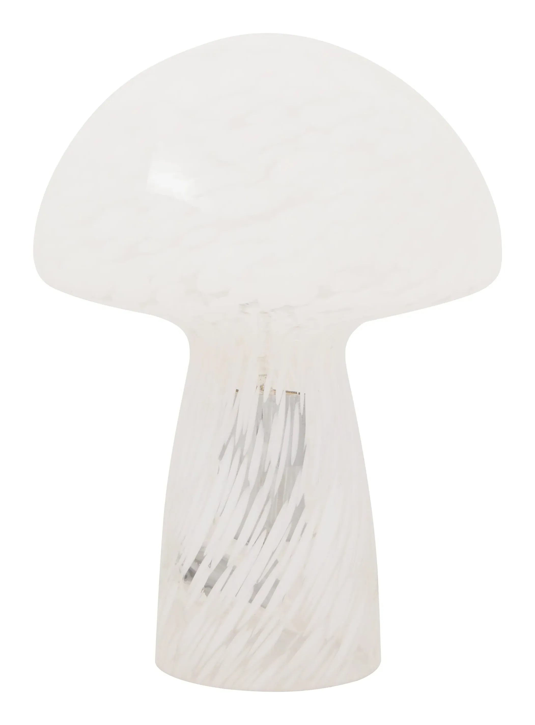 Alice Mushroom Table Lamp - White, Confetti Glass image