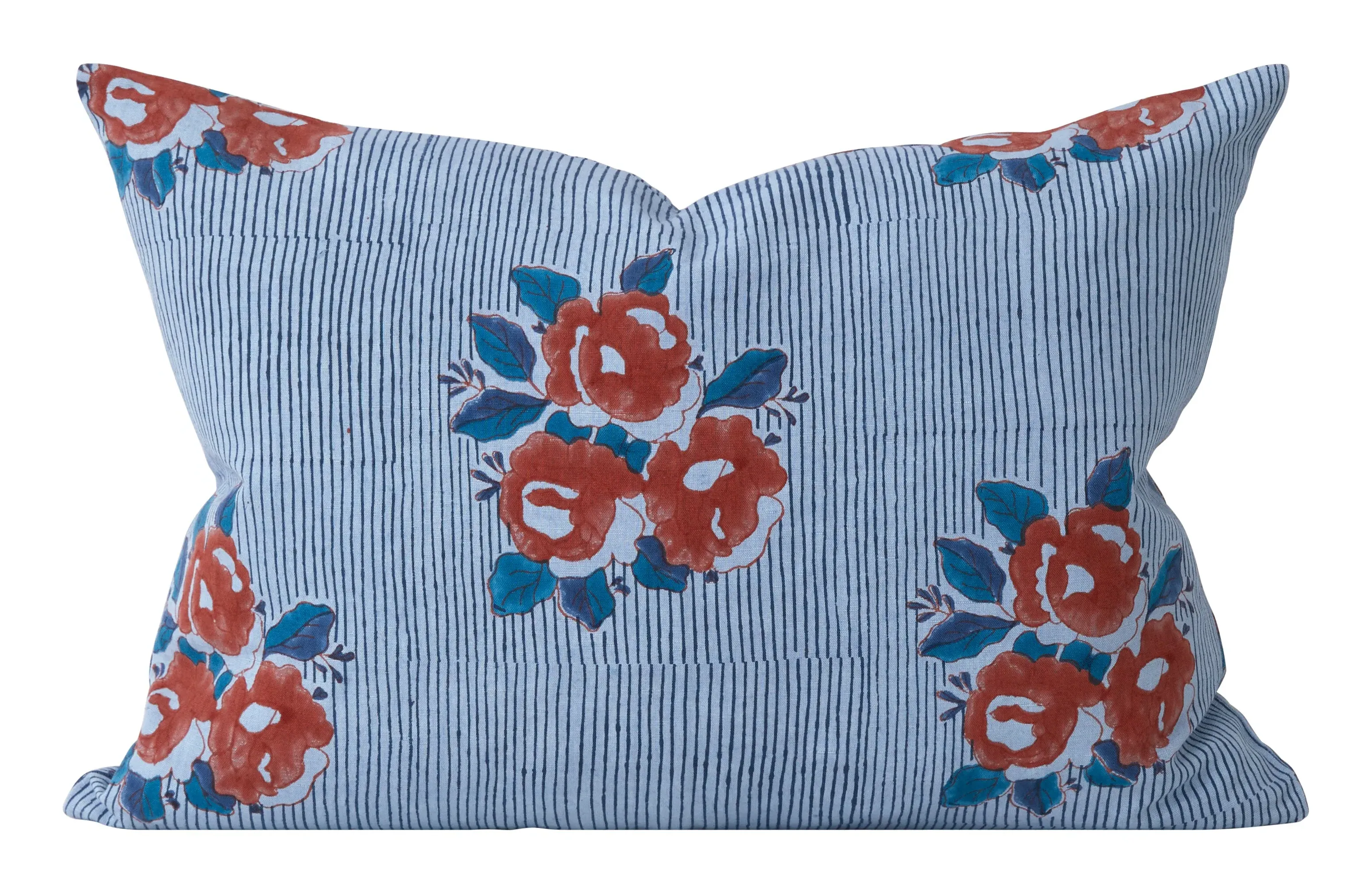 Anjali Pillow - Blue, Linen image