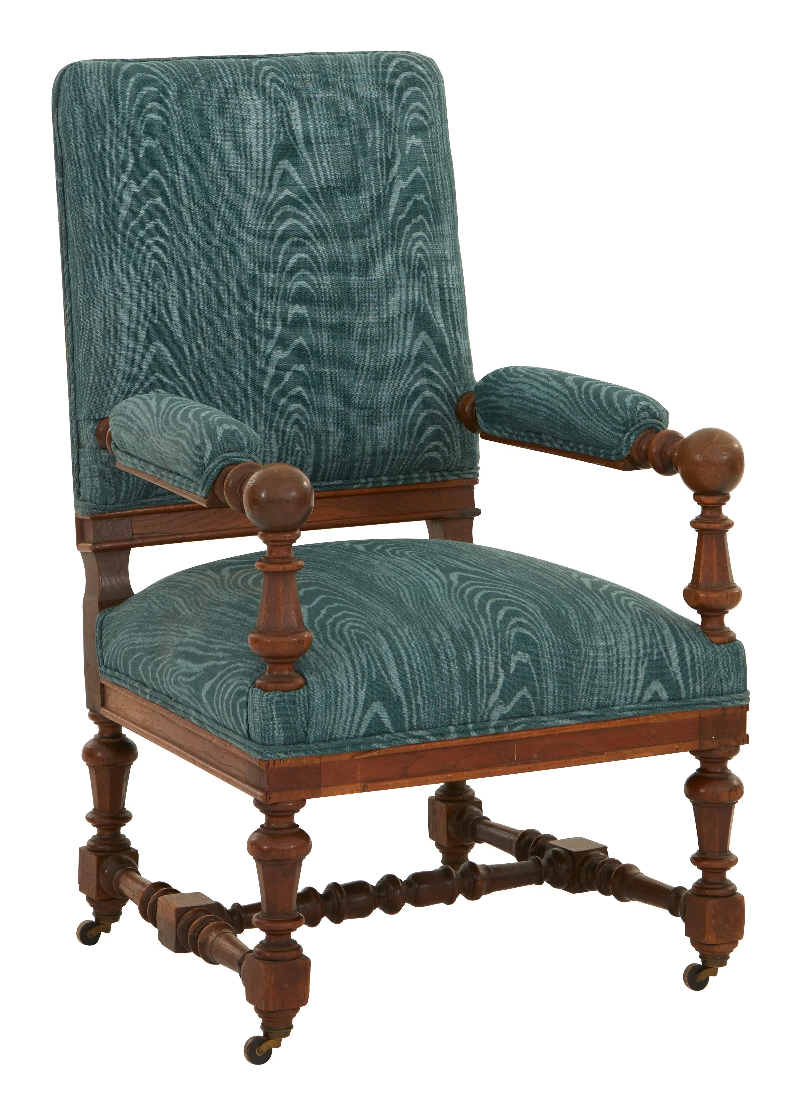 Antique Armchair - Faux Bois Linen