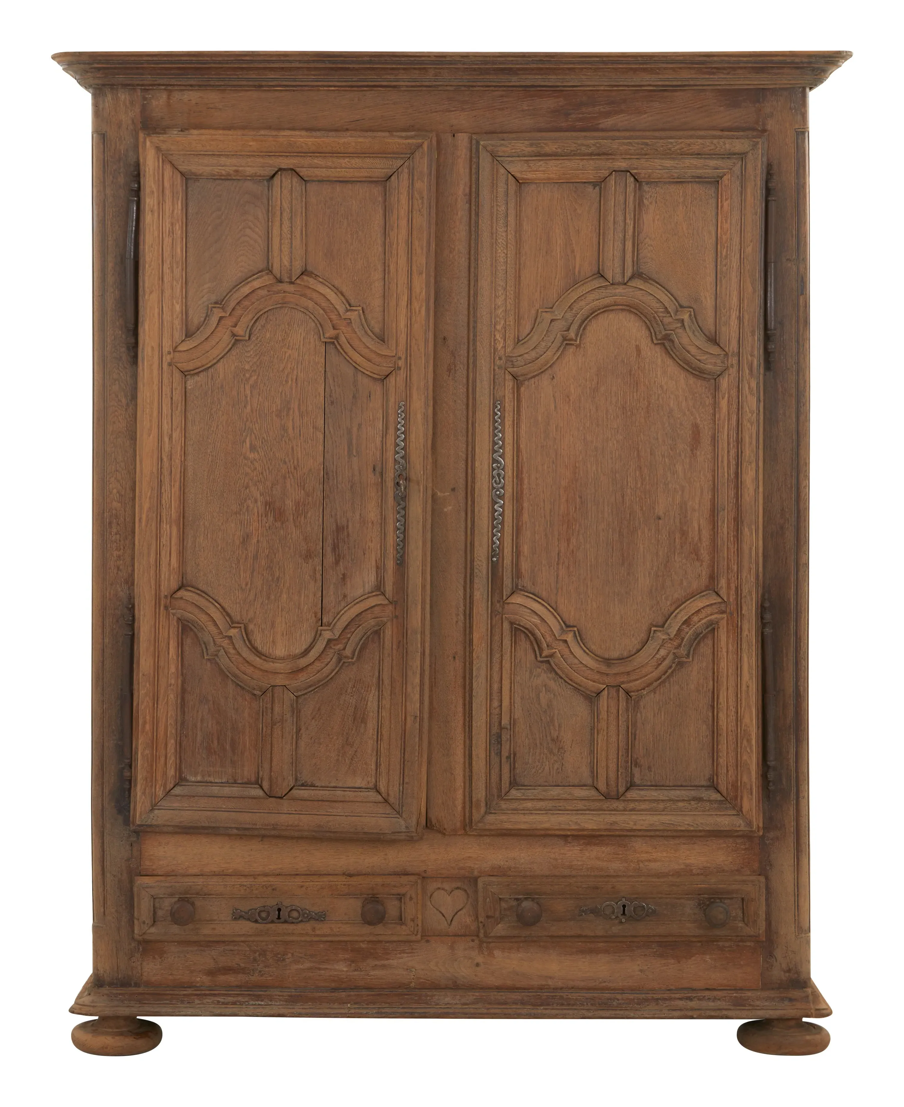 Antique Belgian Armoire - Patinated Wood image