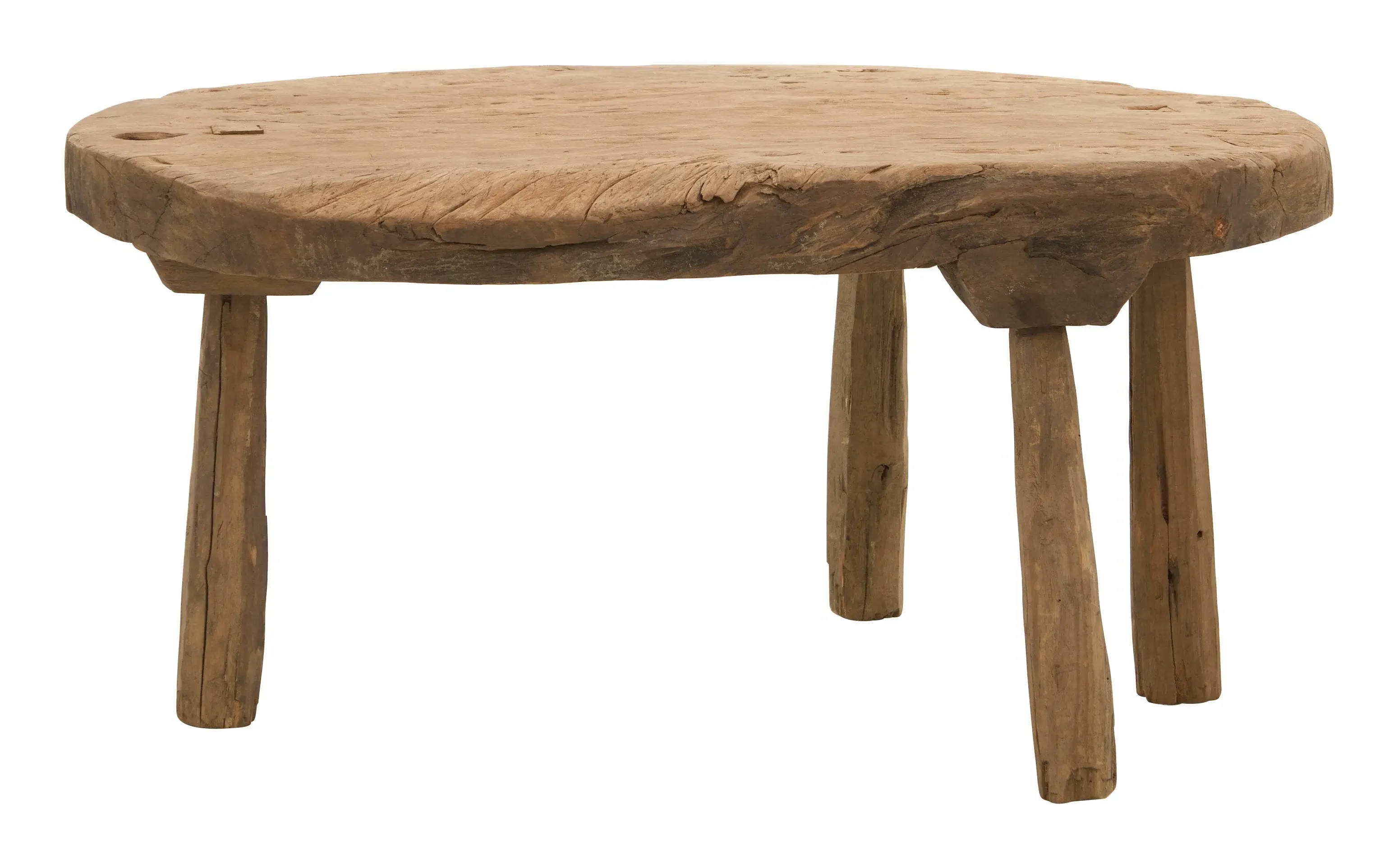 Antique Brutalist Wood Table image
