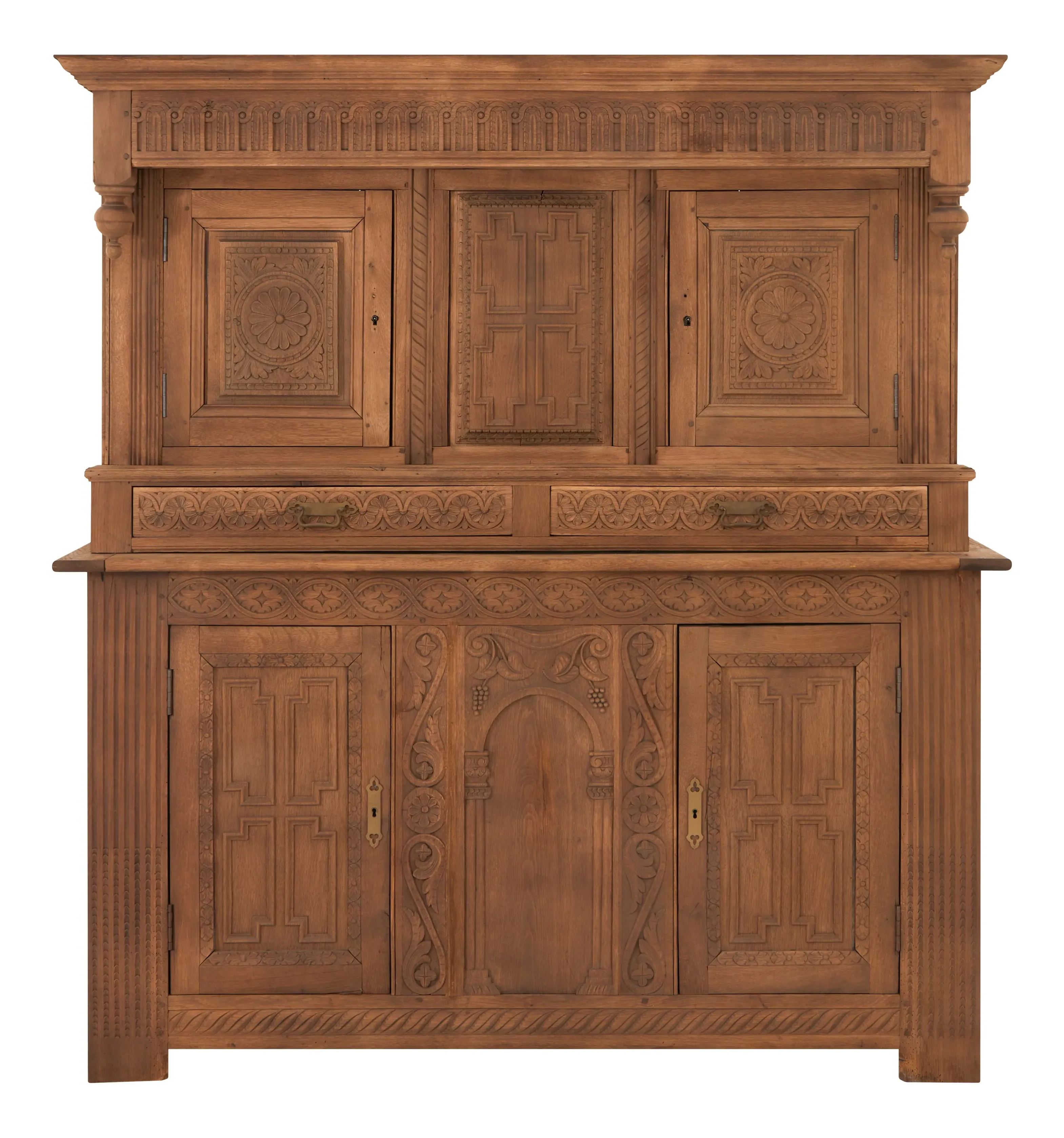 Antique English Oak Cabinet - Oak image