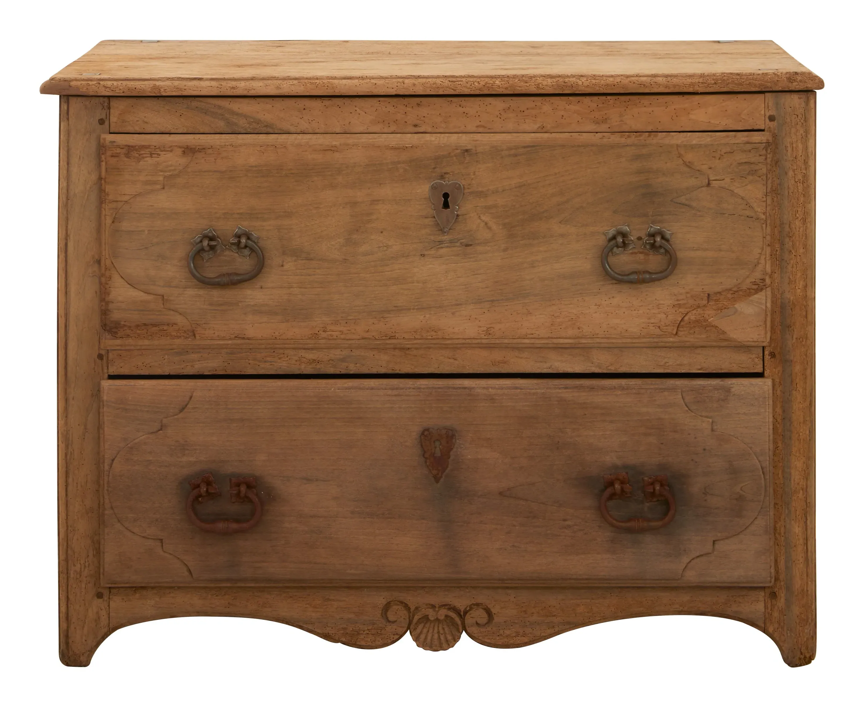 Antique French Commode - Patinaed Wood image