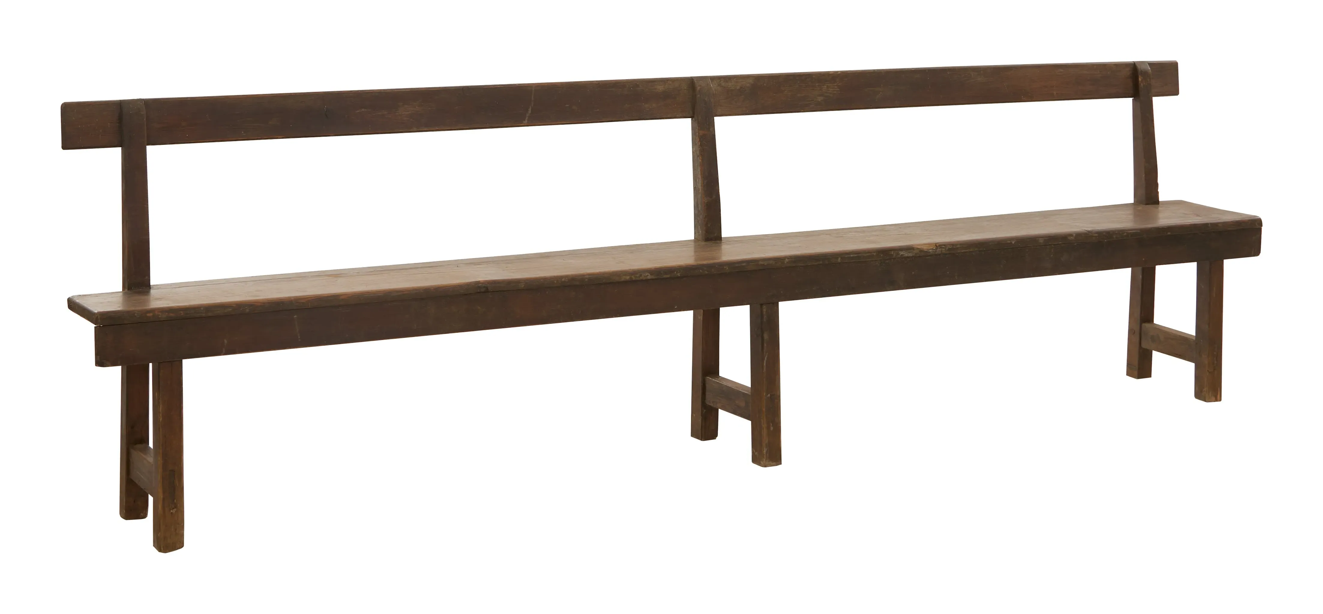 Antique Wood Bench - Patinated Wood image