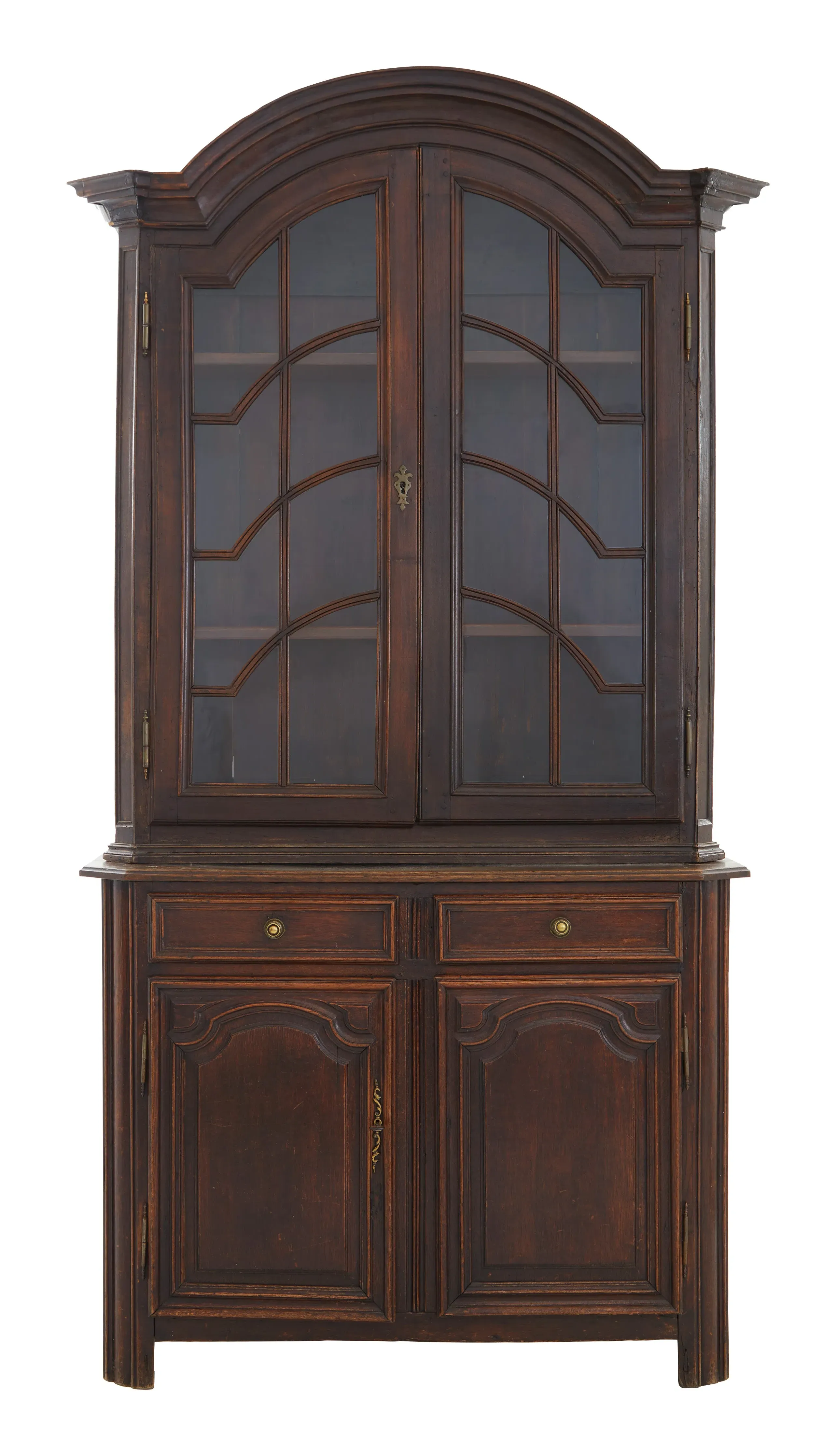 Antique Wood Breakfront - Patinaed Wood image