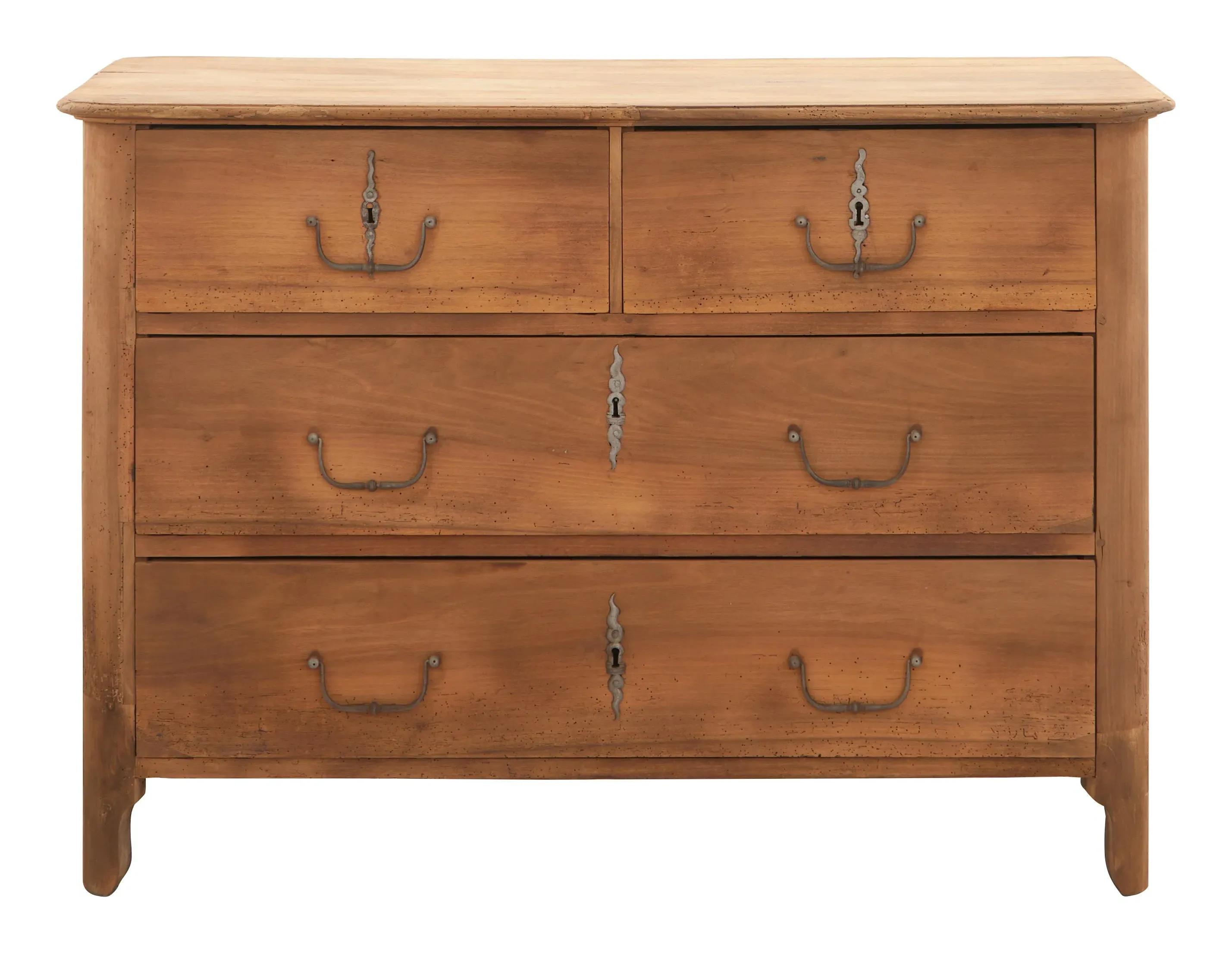 Antique Wood Commode - Stripped Wood