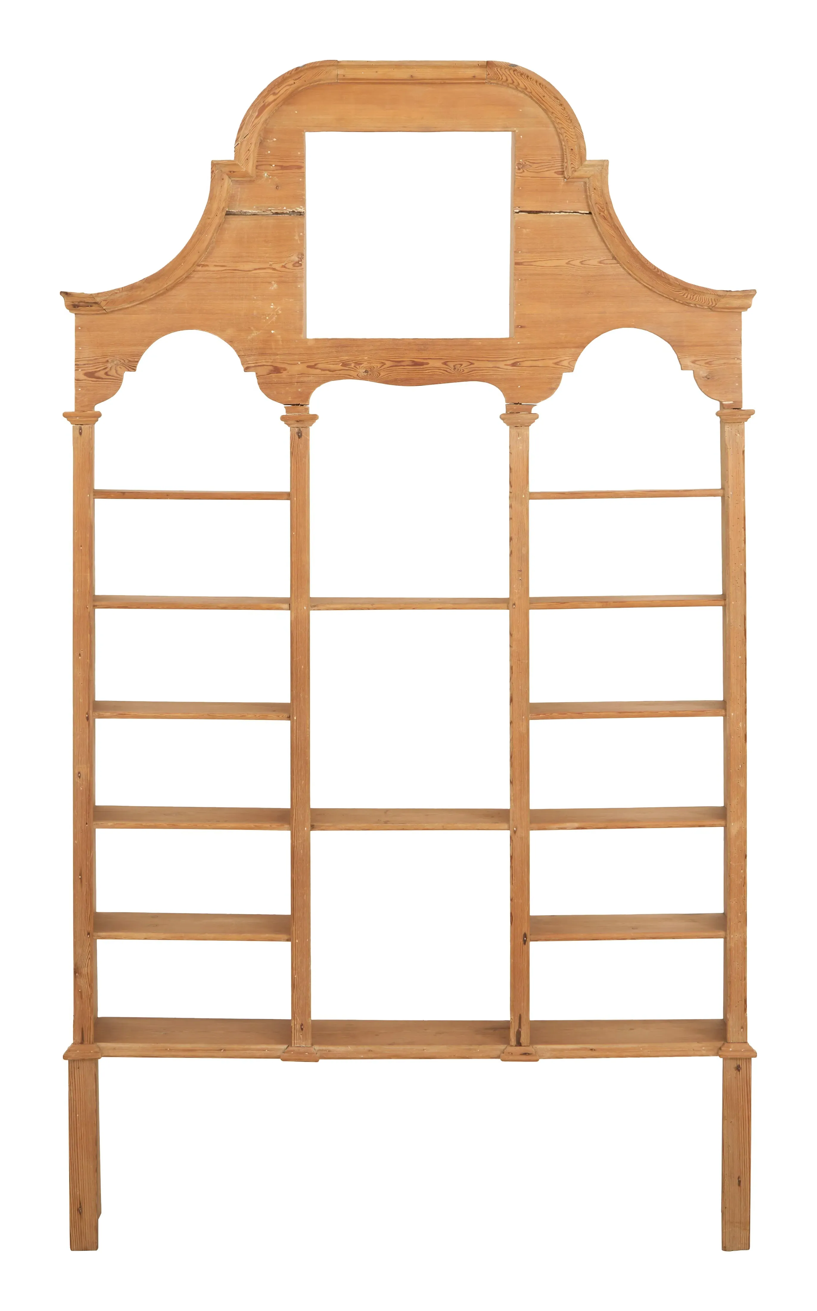 Antique Wood Etagere - Natural Wood image