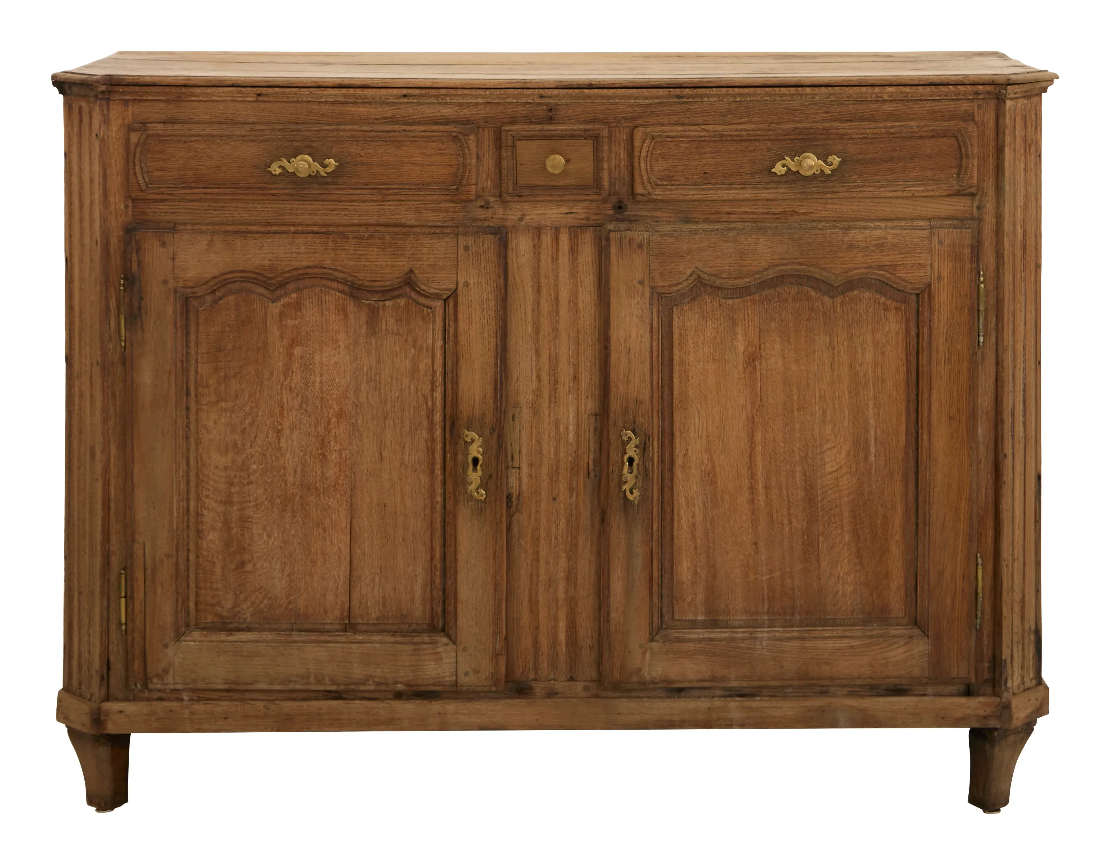 Antique Wood Sideboard - Patinated Wood