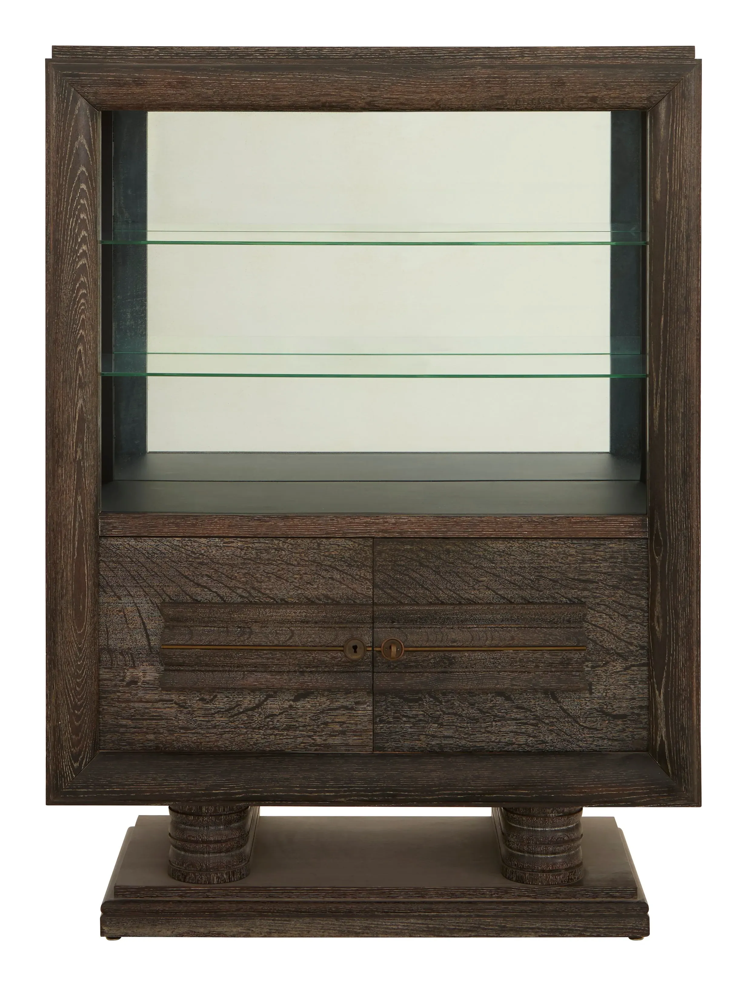 Art Deco Vitrine - Black, Oak image