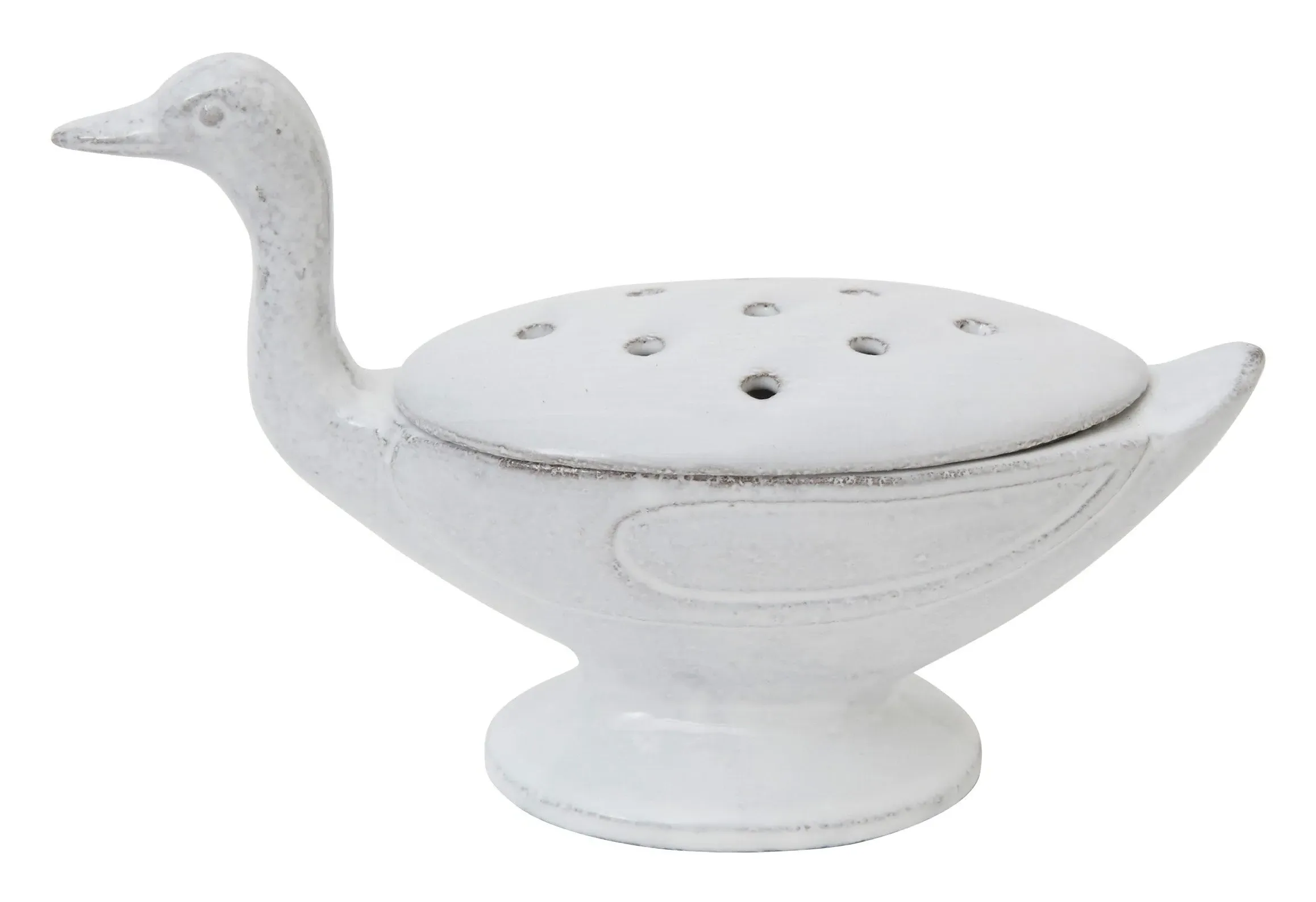 Astier de Villatte Coin Coin Incense Burner - White, Terracotta