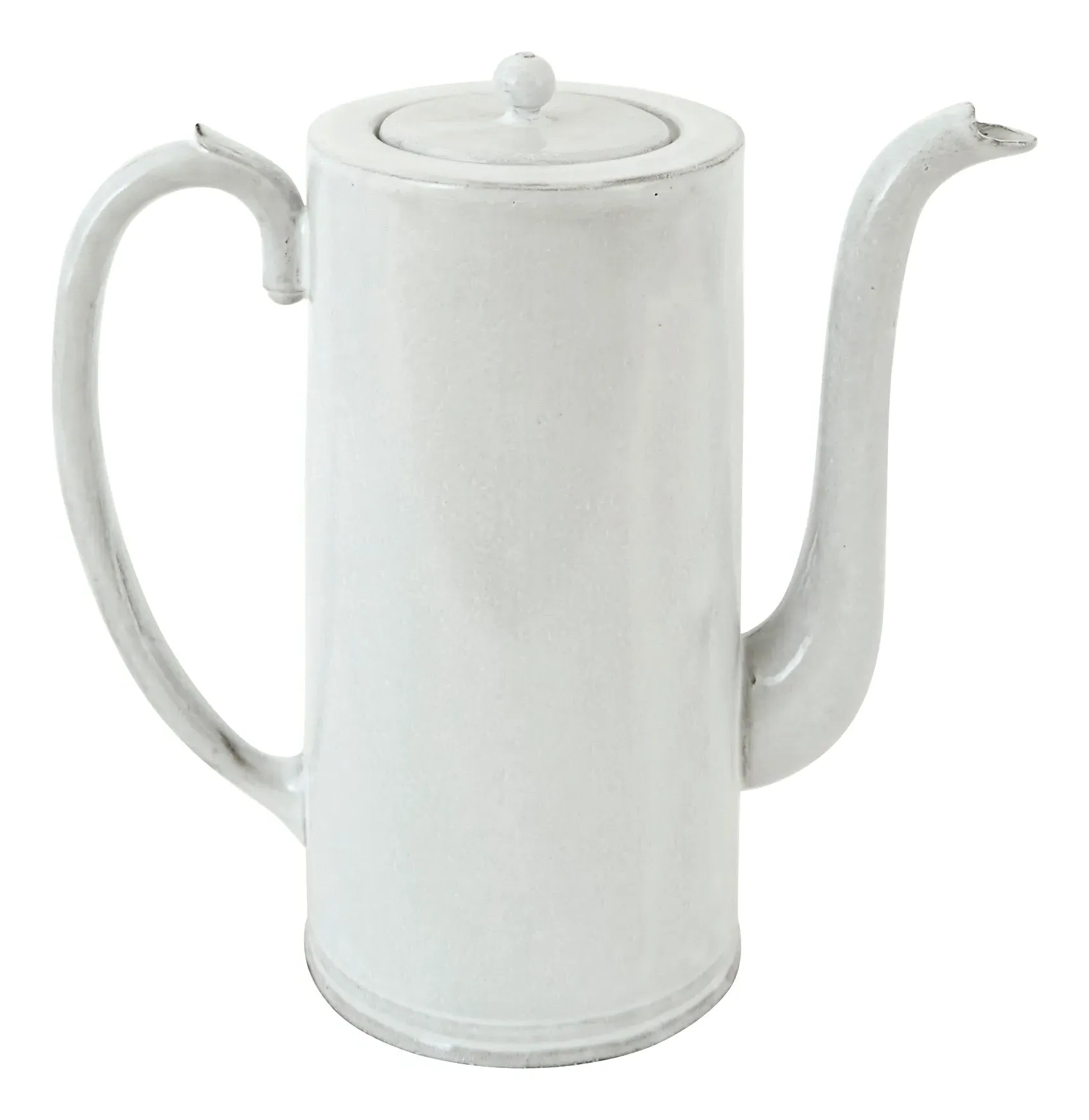 Astier de Villatte Colbert Coffee Pot - White, Terracotta image