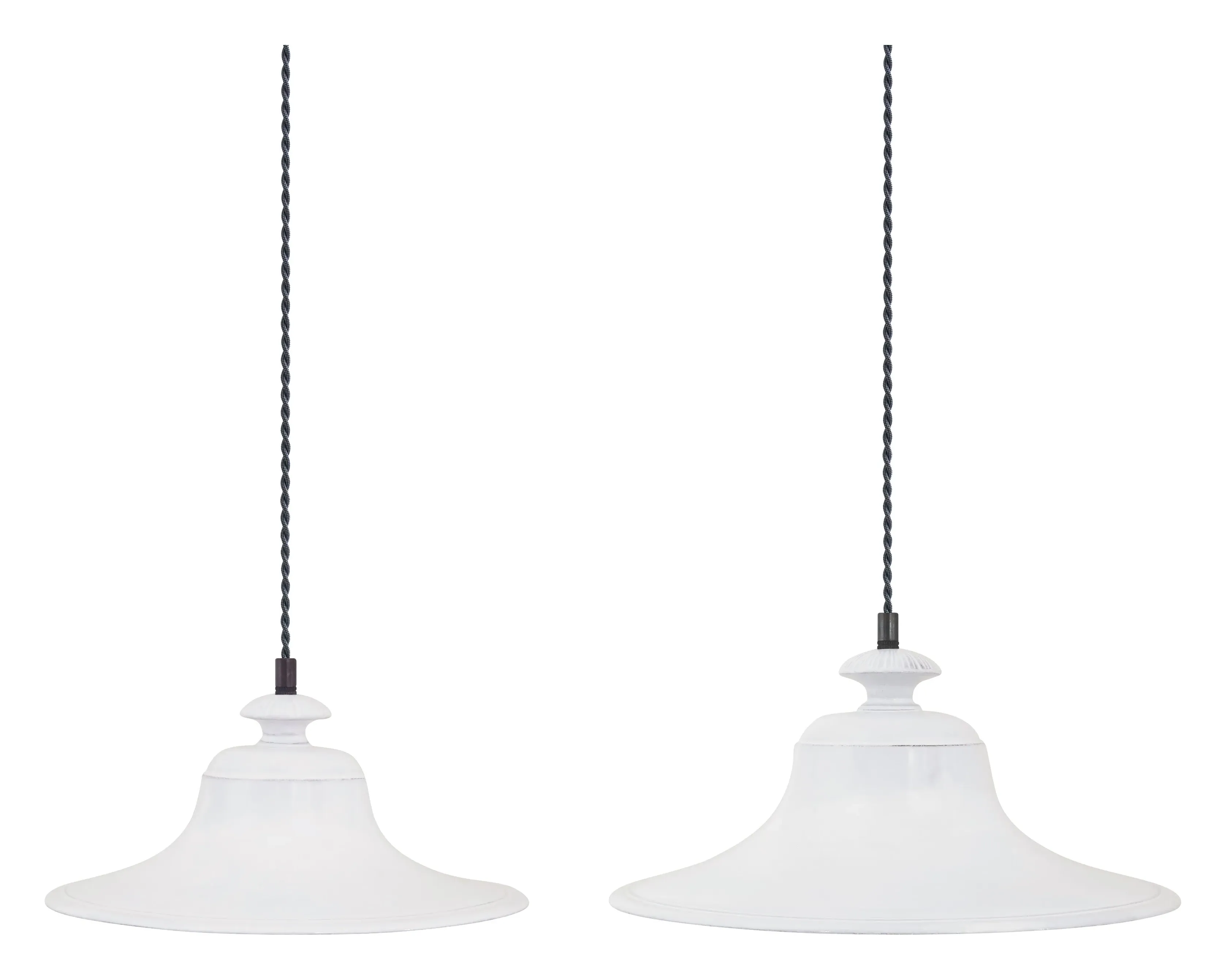 Astier de Villatte Colbert Large Pendant Light - White, Terracotta