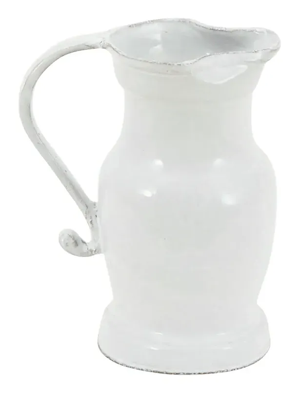 Astier de Villatte Colbert Mini Pitcher - White, Terracotta