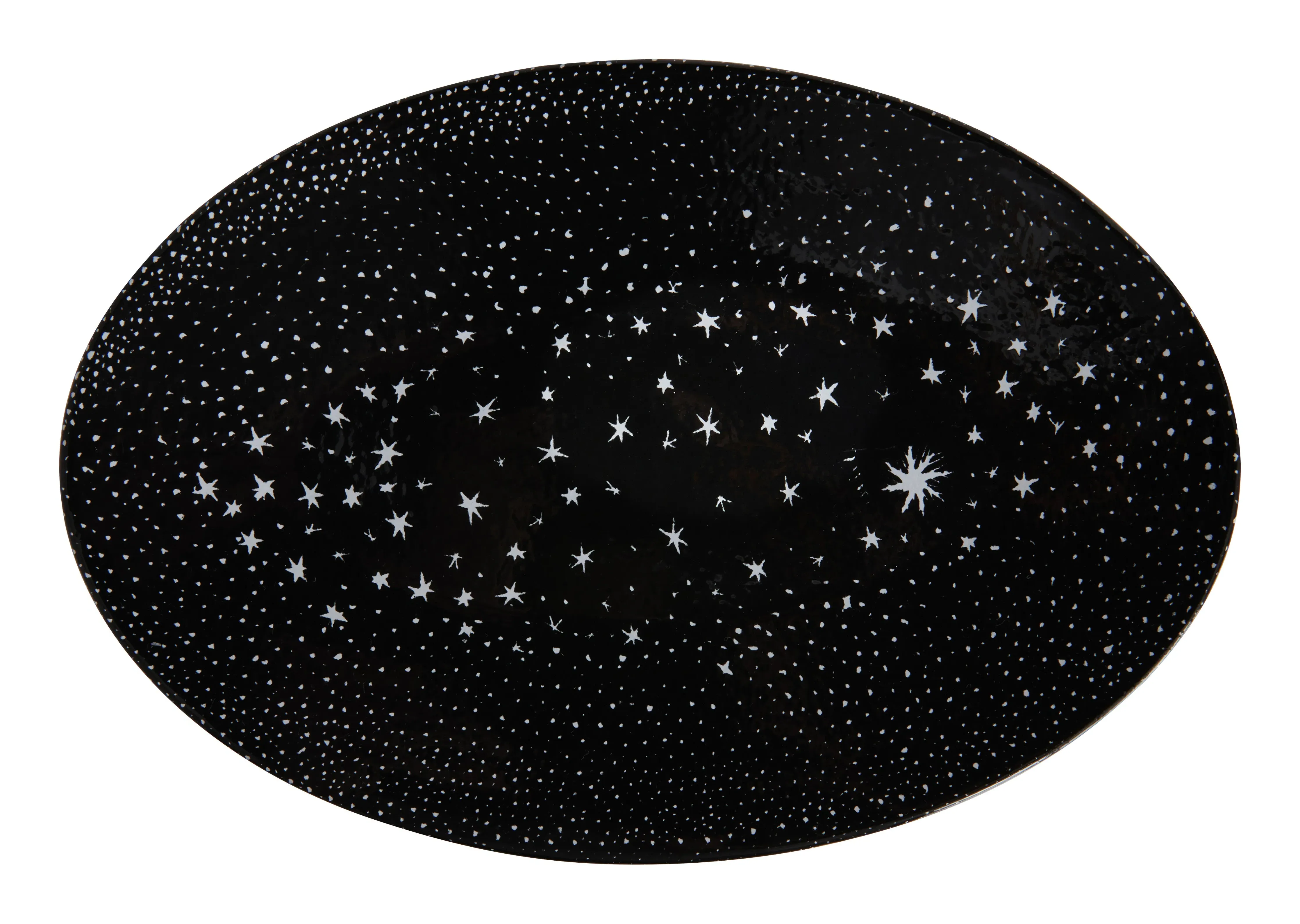 Astier de Villatte Constellation Platter - Black, Terracotta