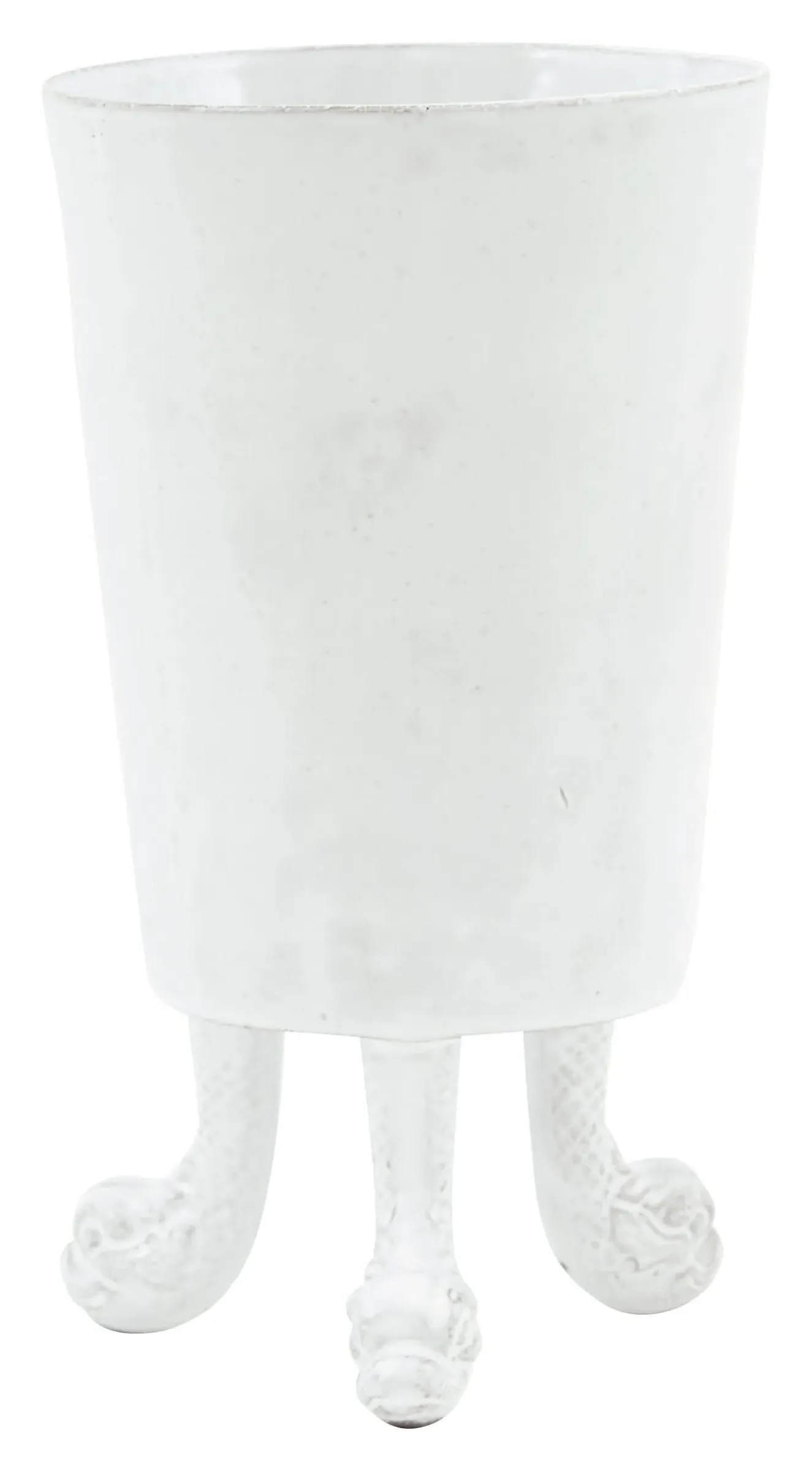 Astier de Villatte Dragon Three Legged Vase - White, Terracotta