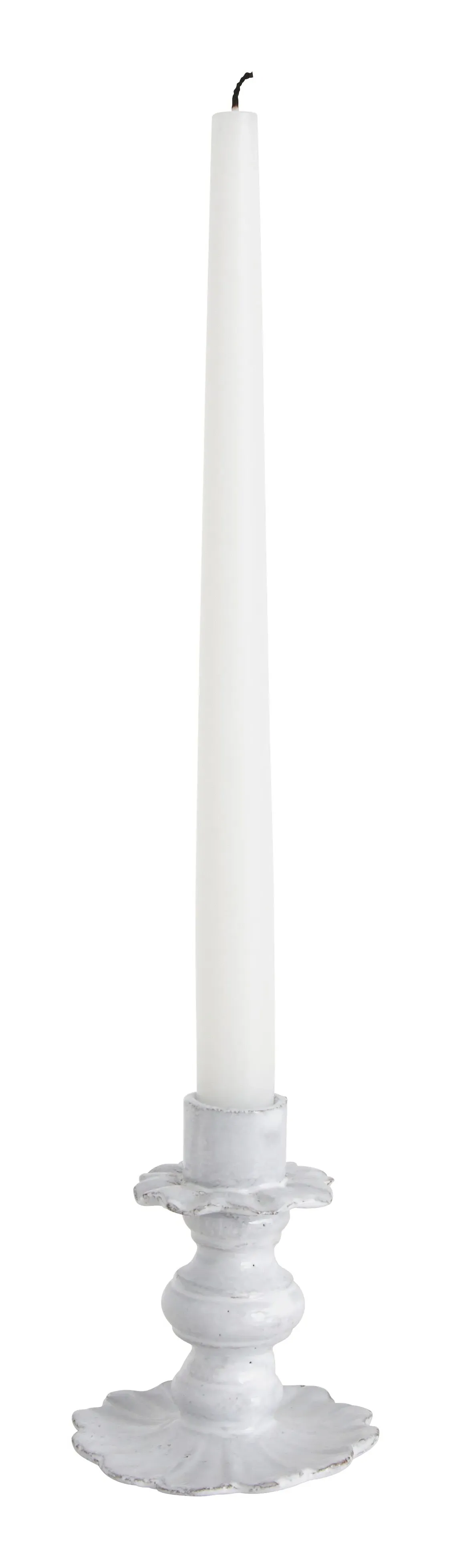 Astier de Villatte Fifi Candleholder - White, Terracotta image