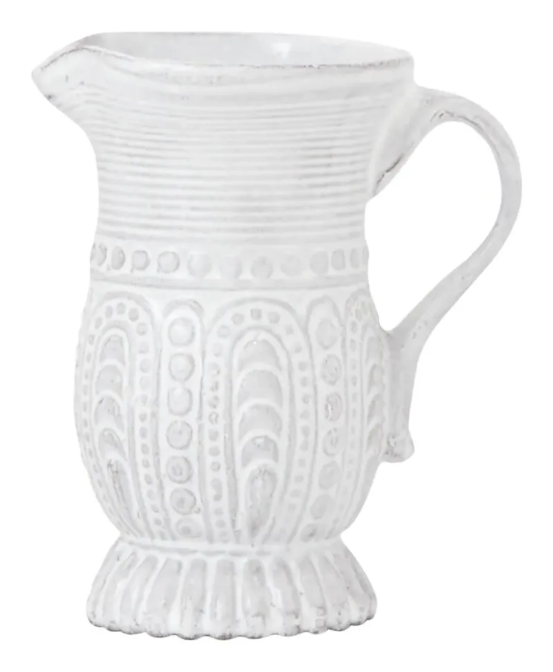 Astier de Villatte Hercule Pitcher - White, Terracotta image