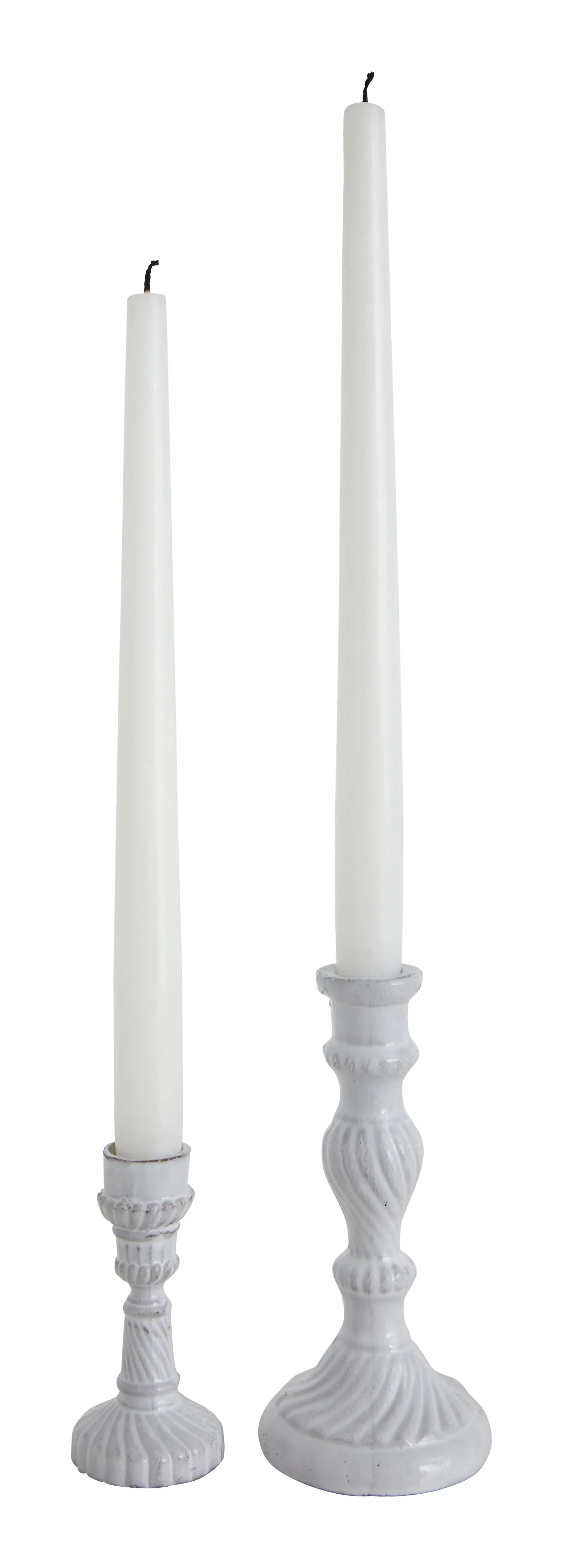 Astier de Villatte Peggy Candleholders - White, Terracotta image