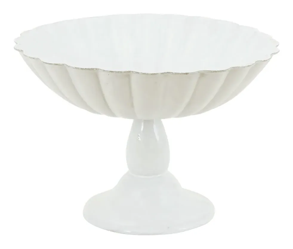 Astier de Villatte Peggy Fruit Stand - White, Terracotta