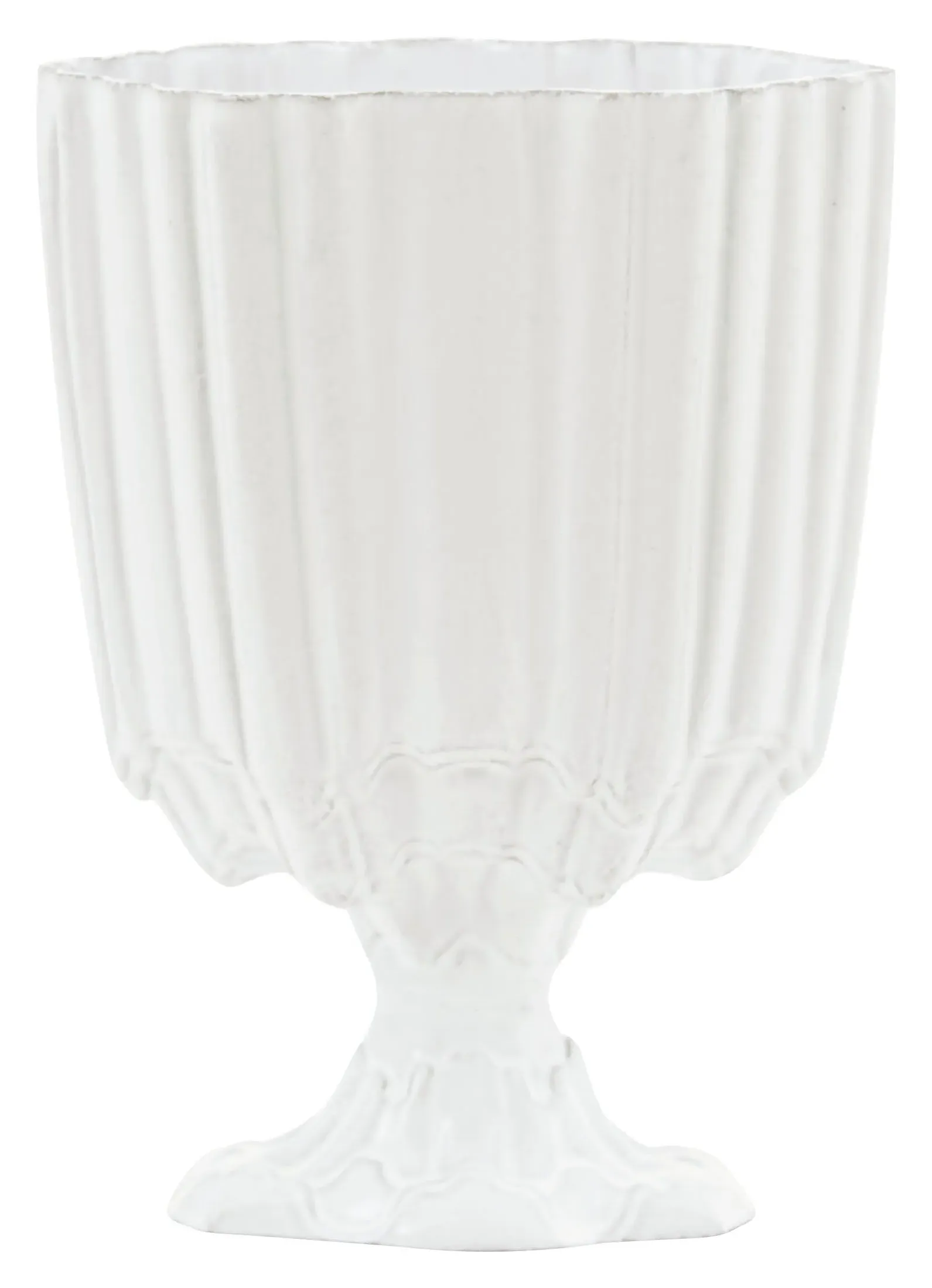 Astier de Villatte Rocaille Vase - White, Terracotta