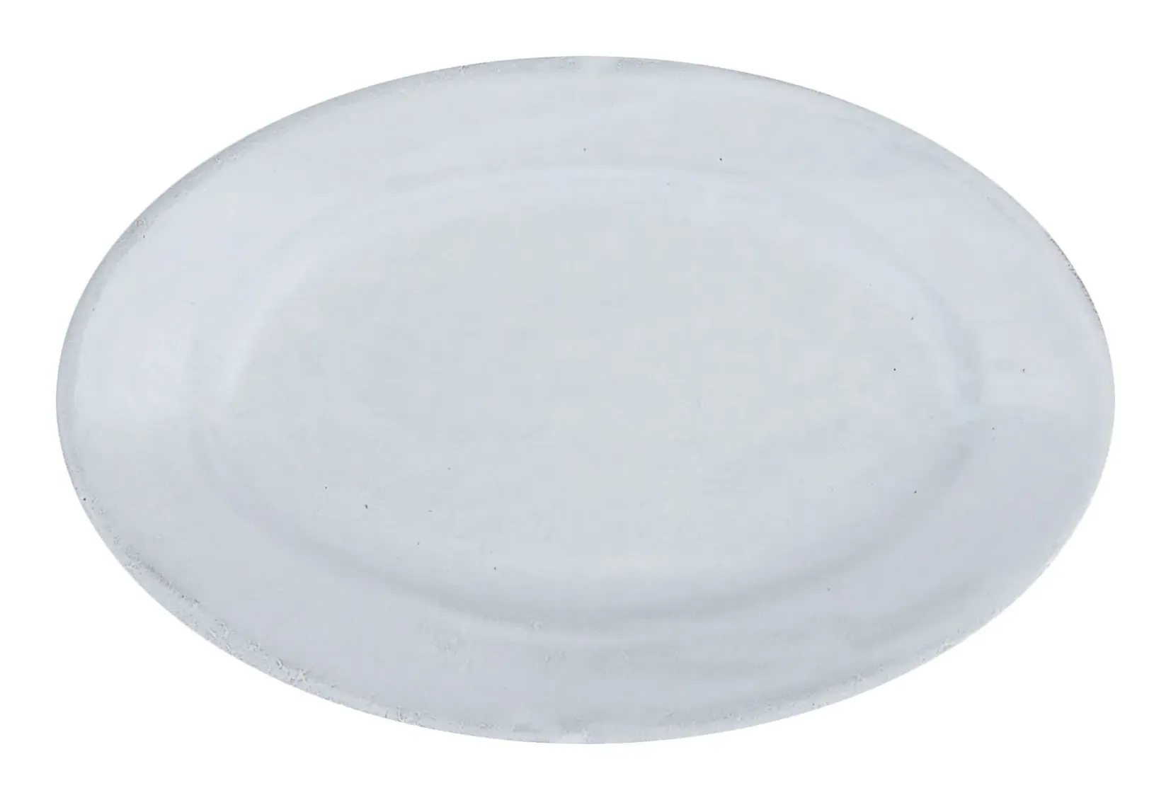 Astier de Villatte Sobre Mini Plate - White, Terracotta image