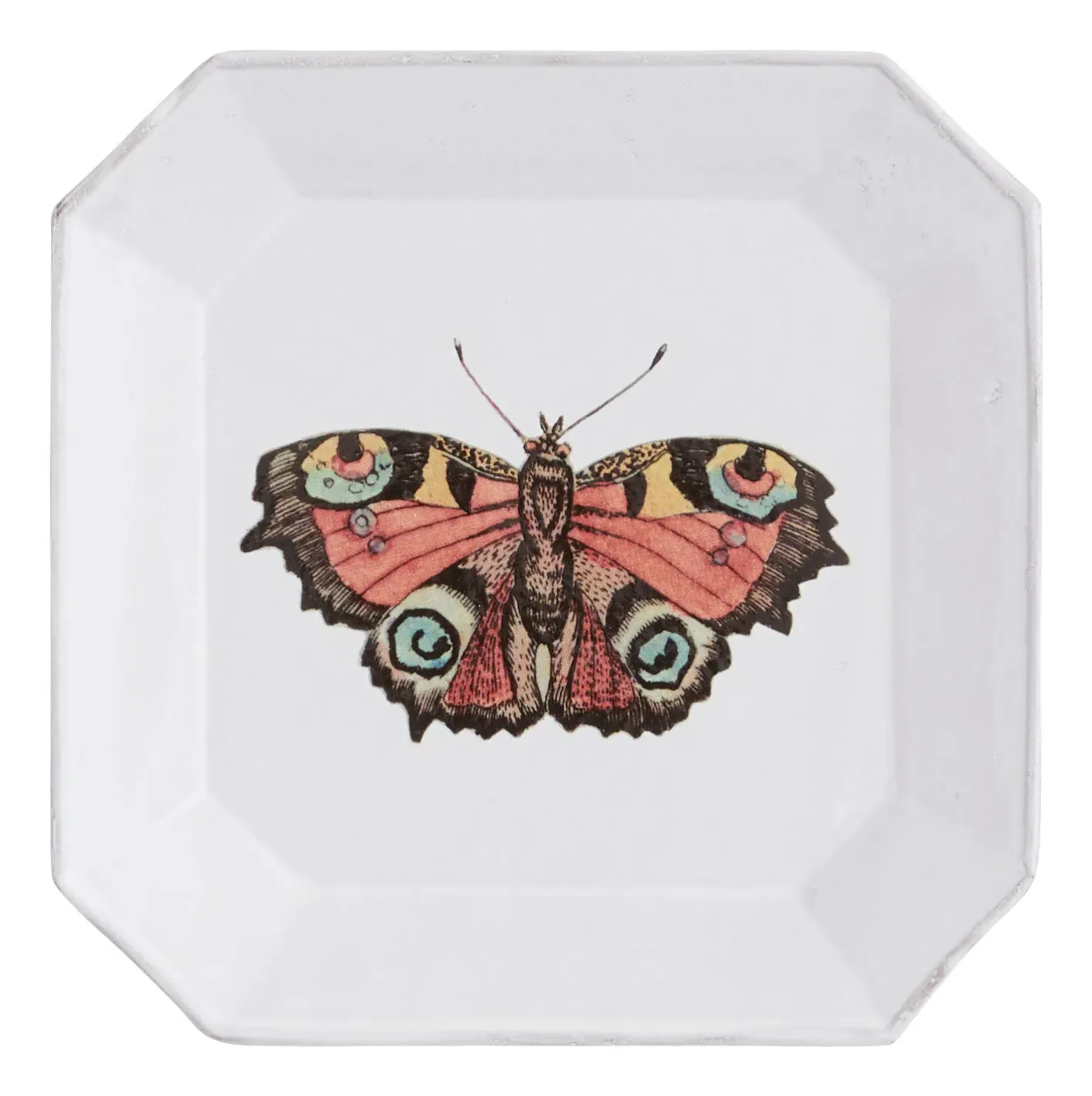 Astier de Villatte x JD Red Butterfly Octagonal Plate image