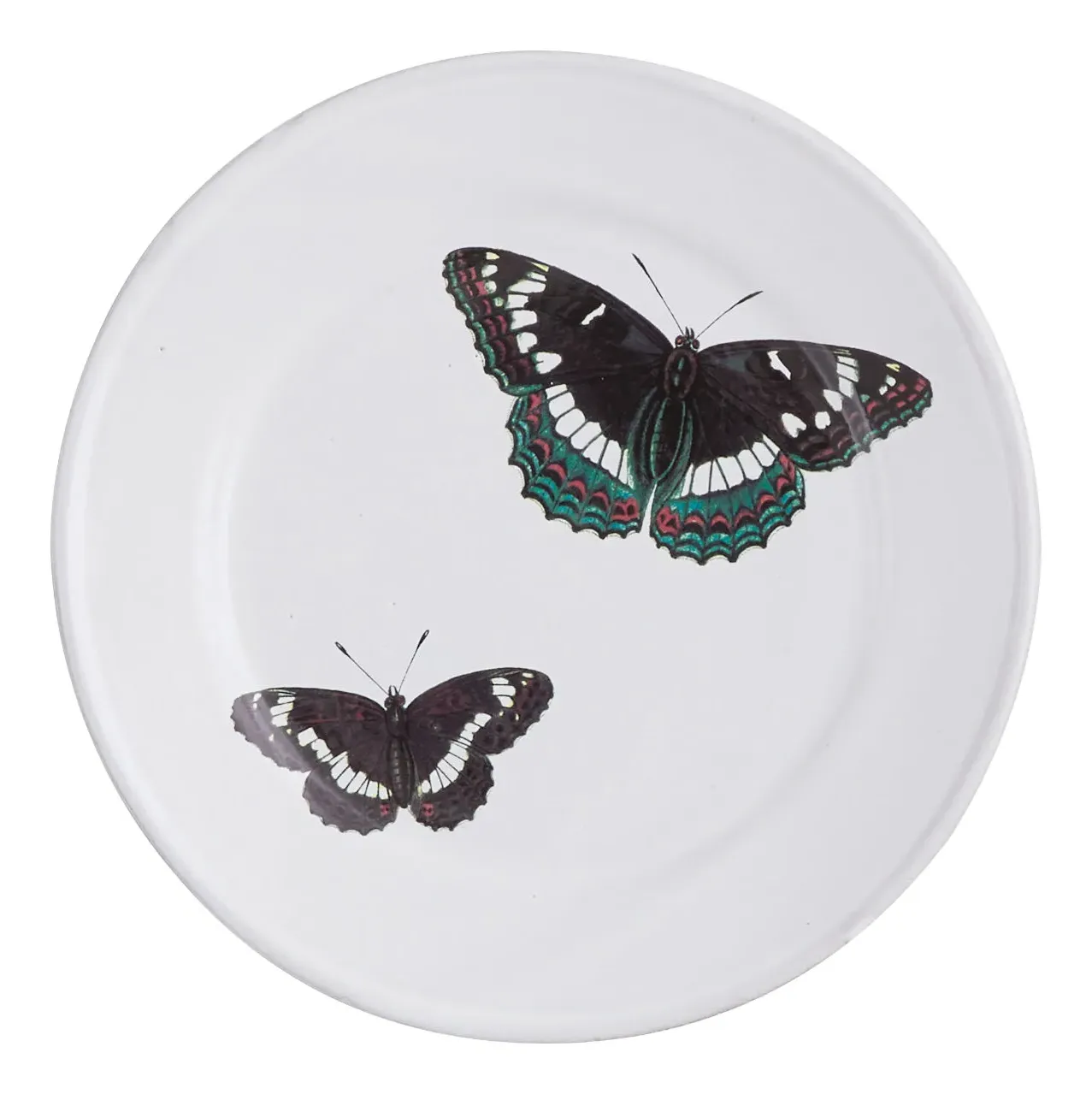 Astier de Villatte x JD Two Butterflies Round Plate