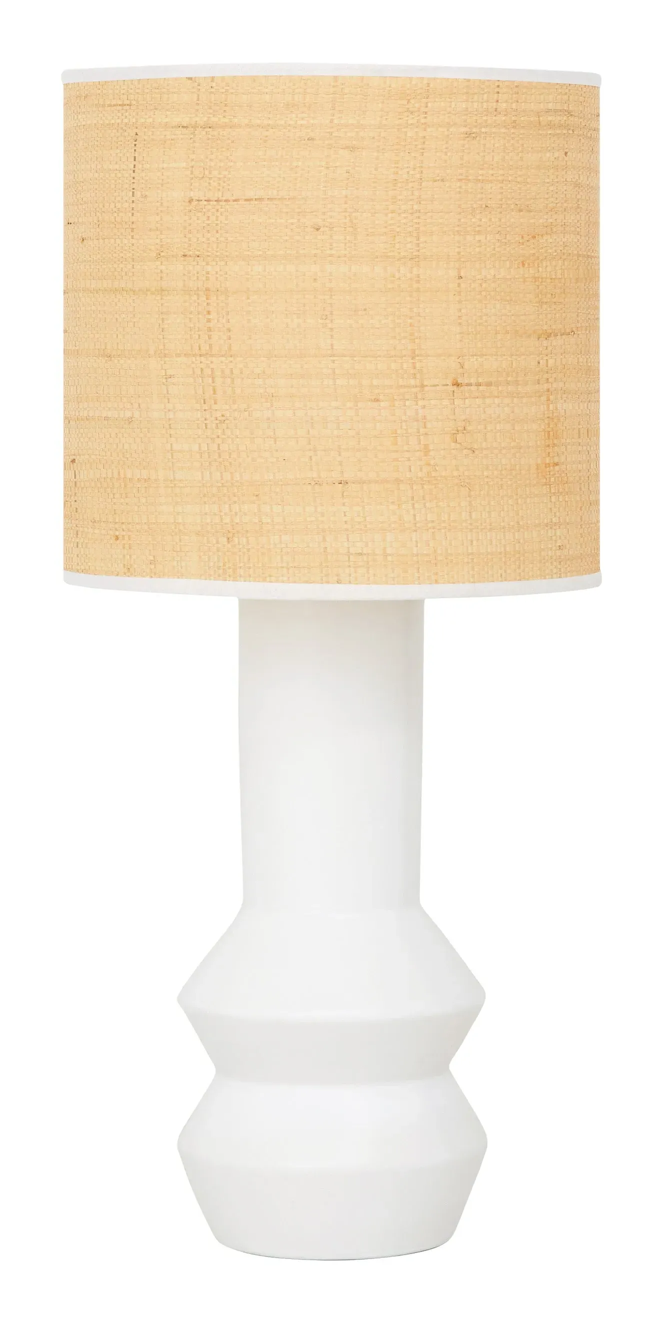 Audrey Table Lamp - White, Ceramic