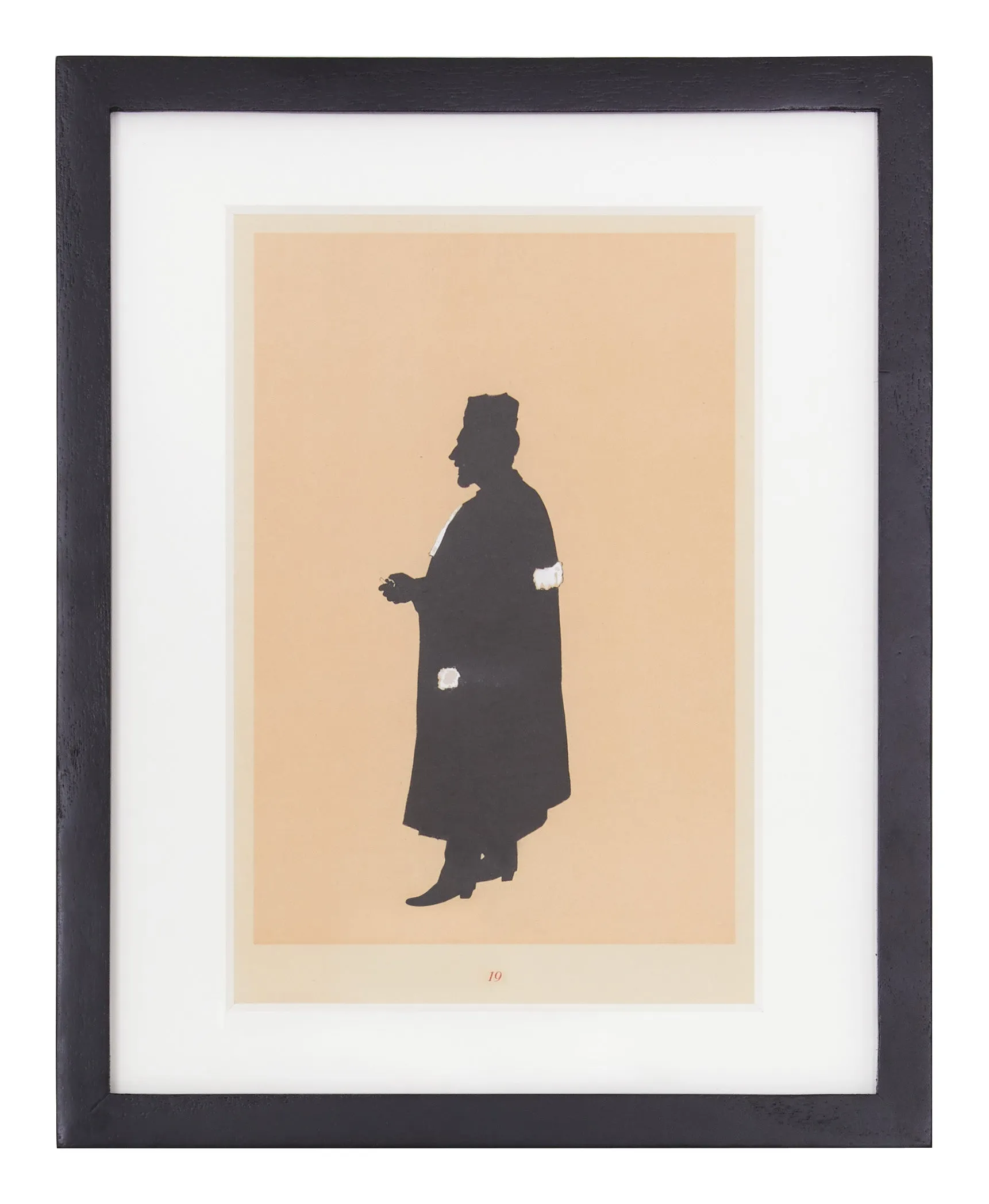 Avocat Silhouette Vintage Print - Black Frame image