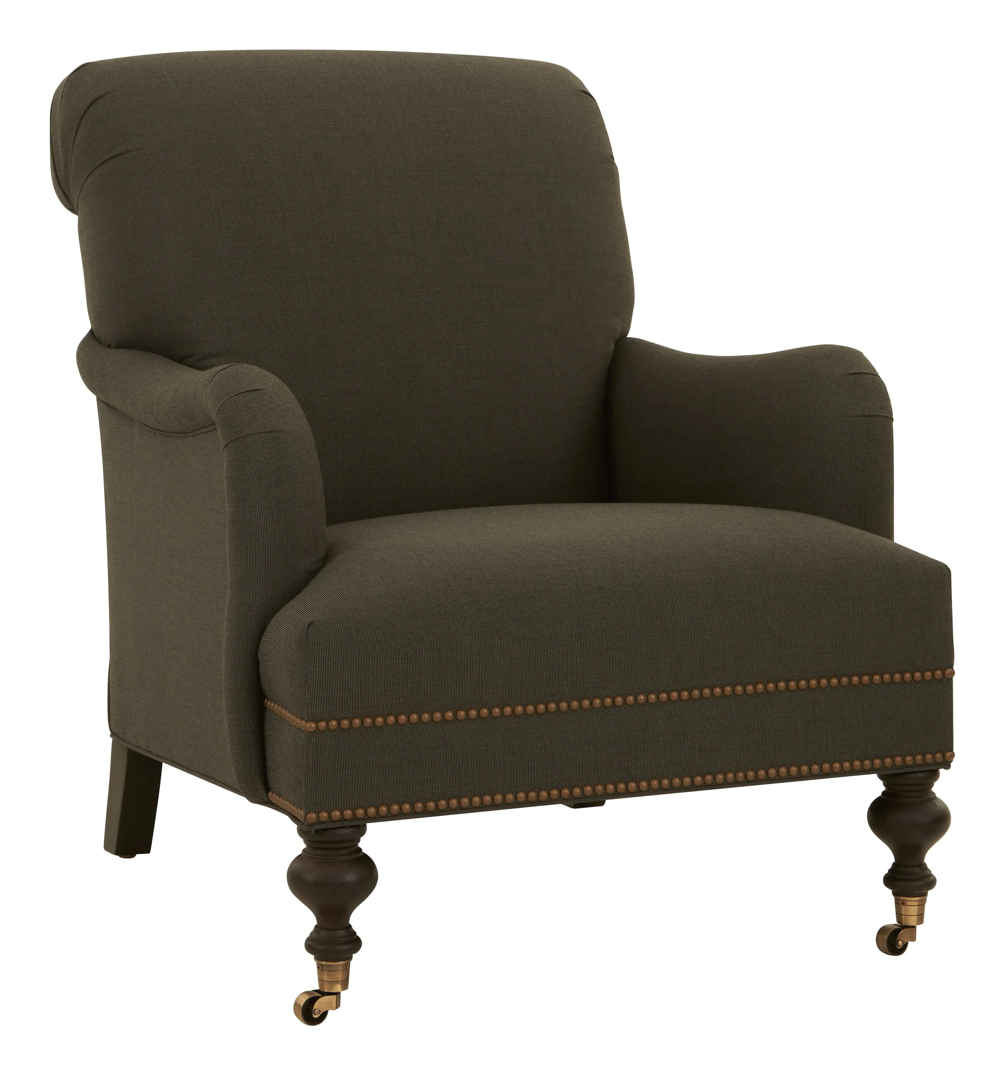 Balmoral Armchair with Casters - Canvas Coal image