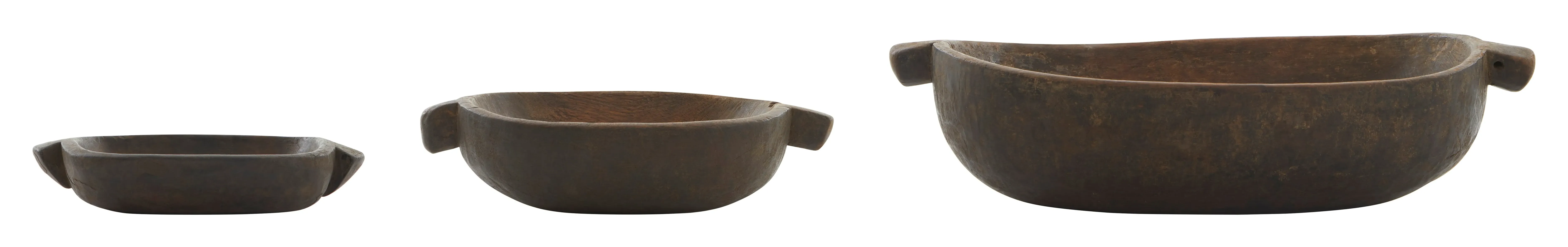 Bamenda Hand Carved Decorative Plates - Wood