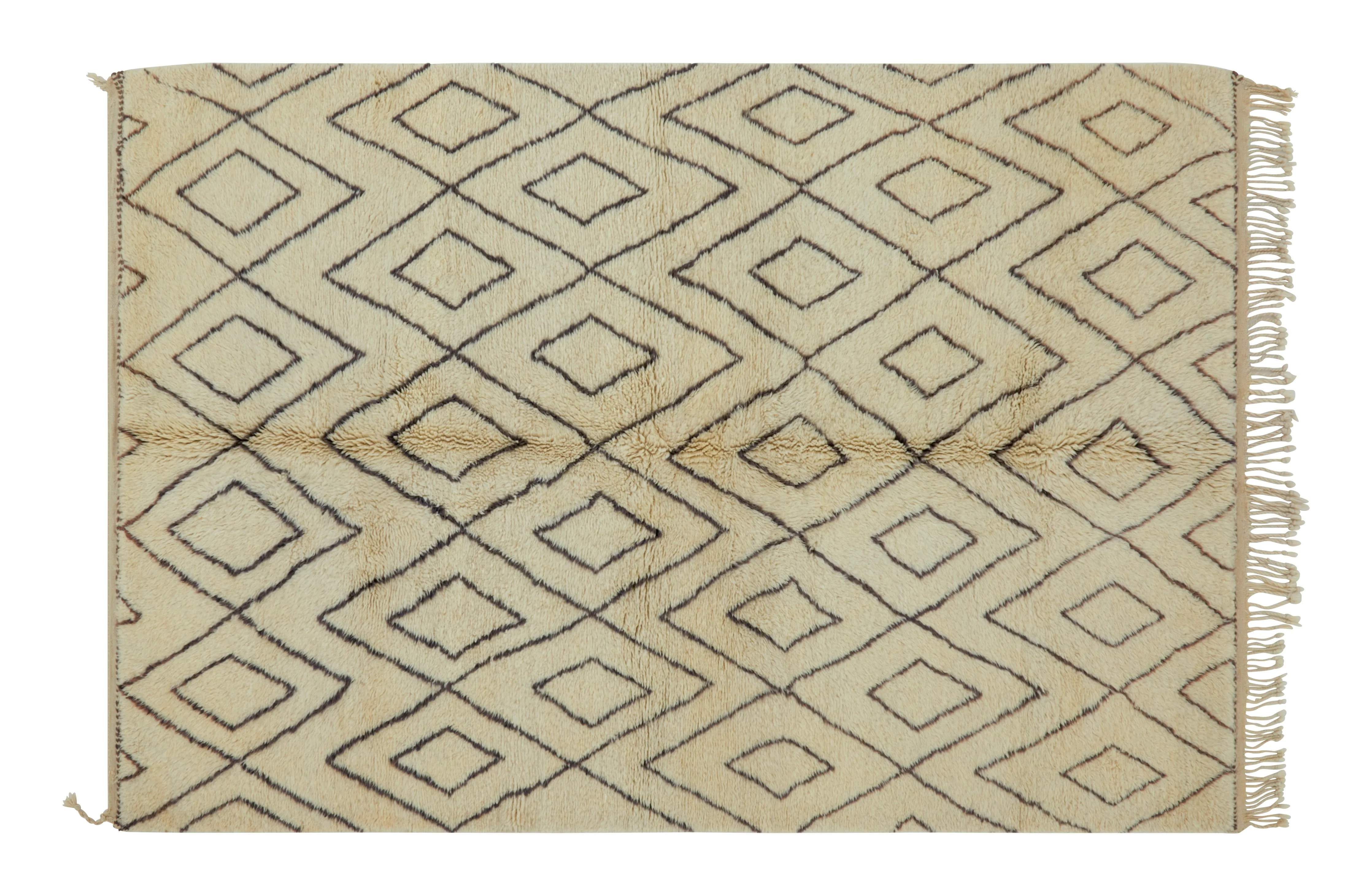 Beni Ourain Large Area Rug - Sheep's Wool