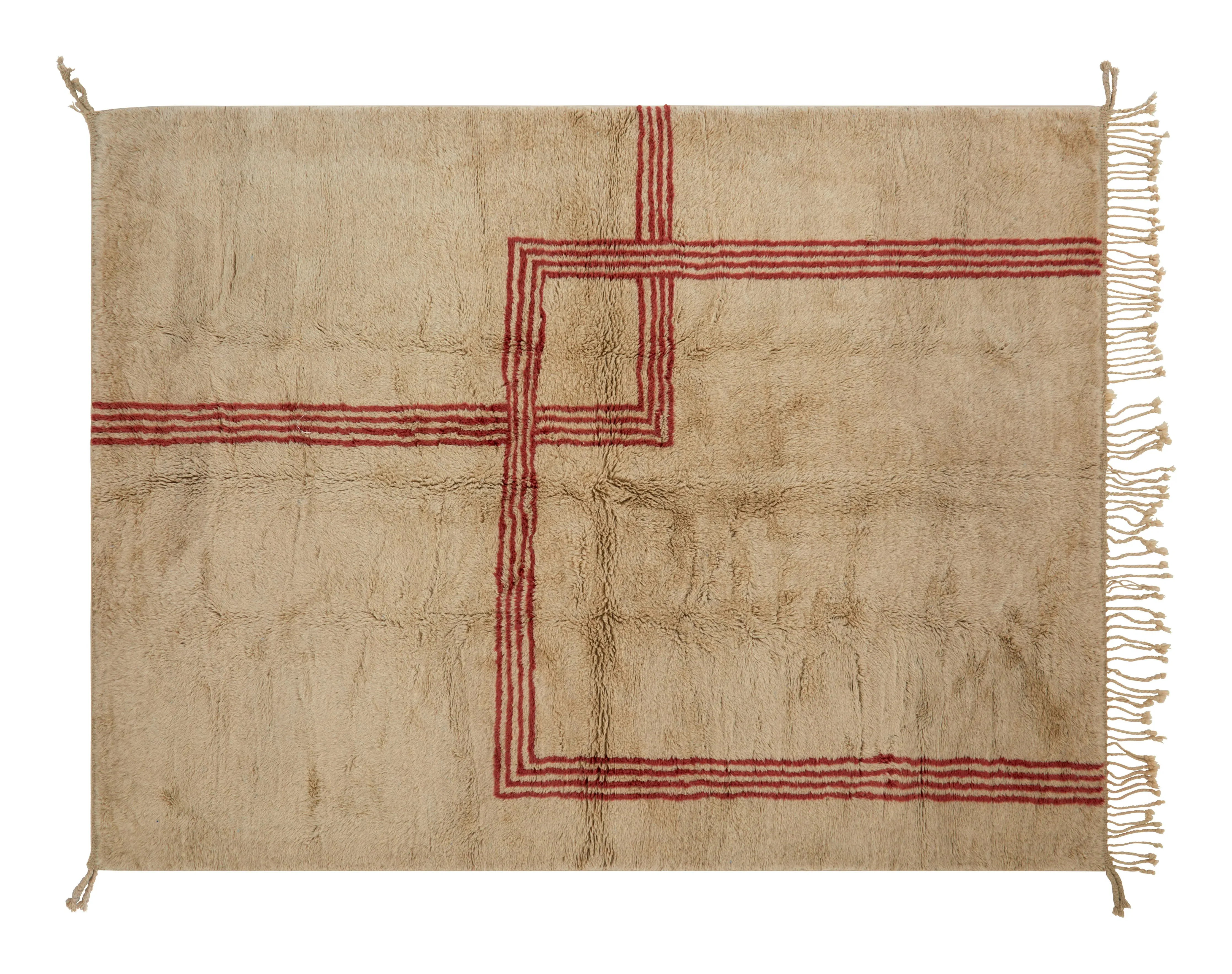 Beni Ourain Large Area Rug - Sheep's Wool