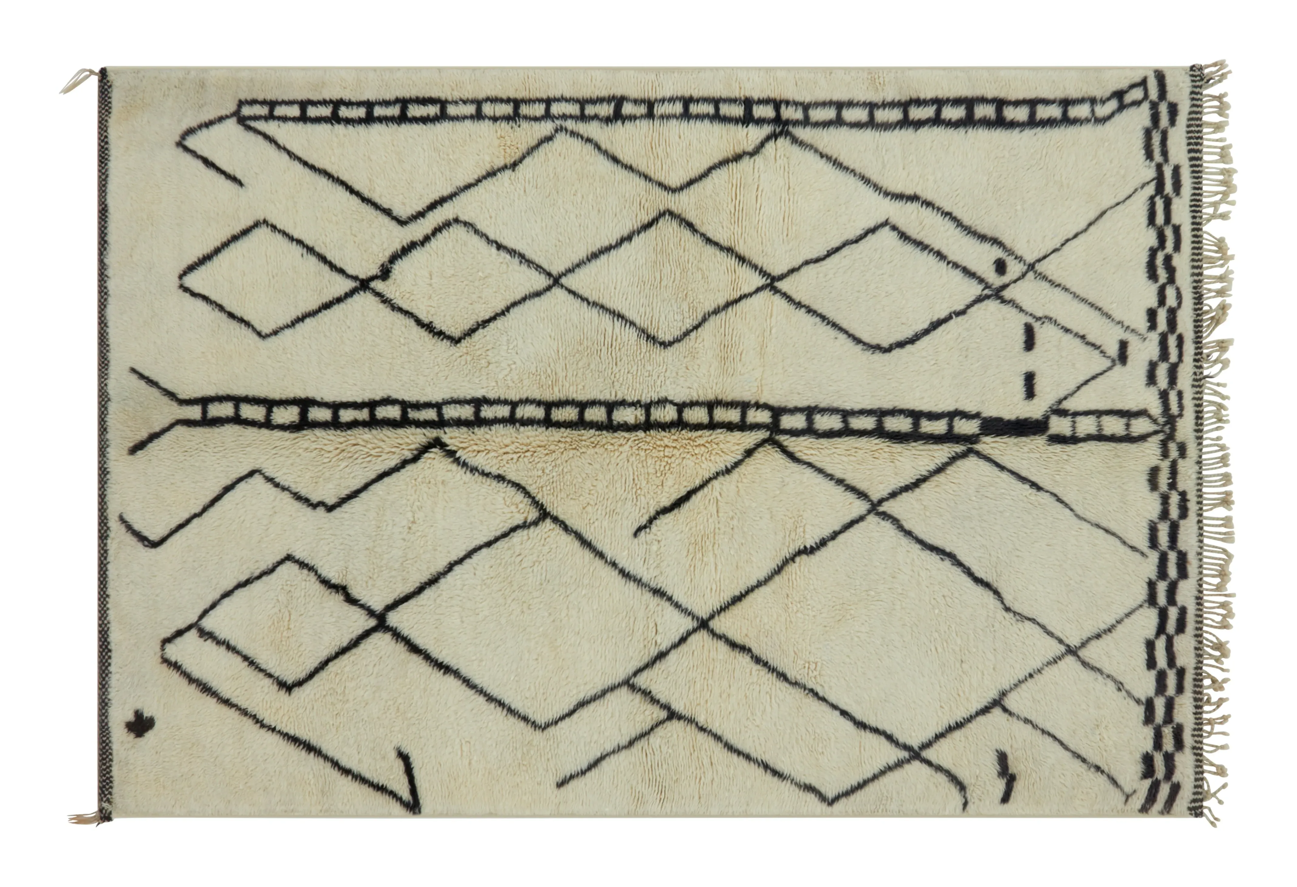 Beni Ourain Medium Area Rug - Sheep's Wool